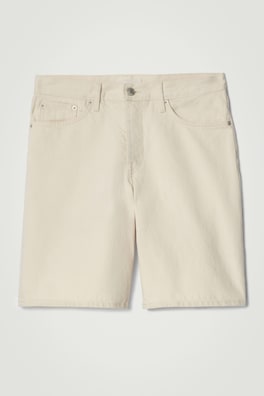 DENIM SHORTS — ECRU 2