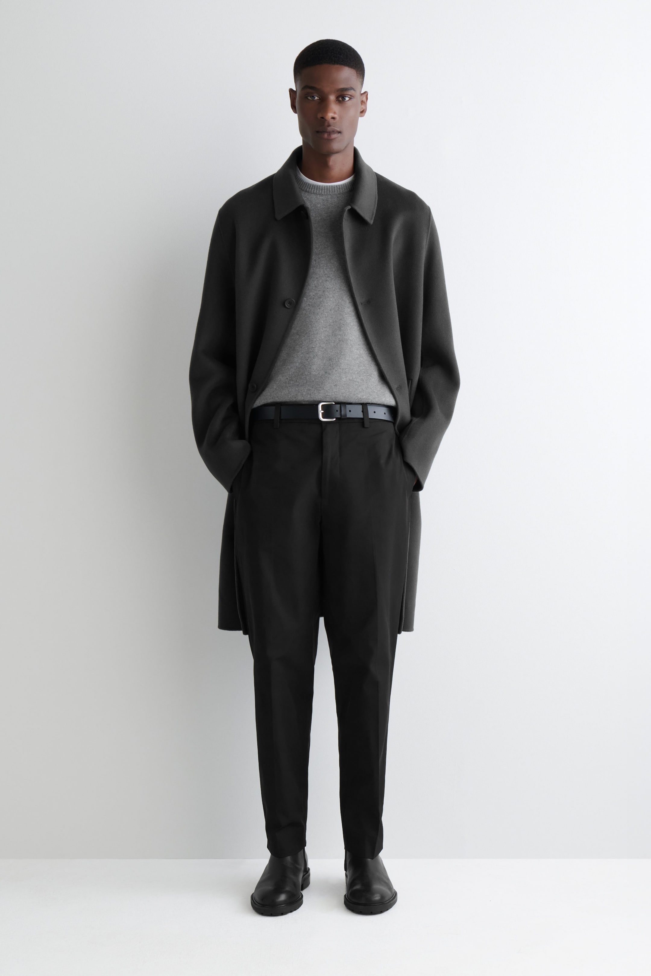 COTTON STRAIGHT-LEG CHINOS