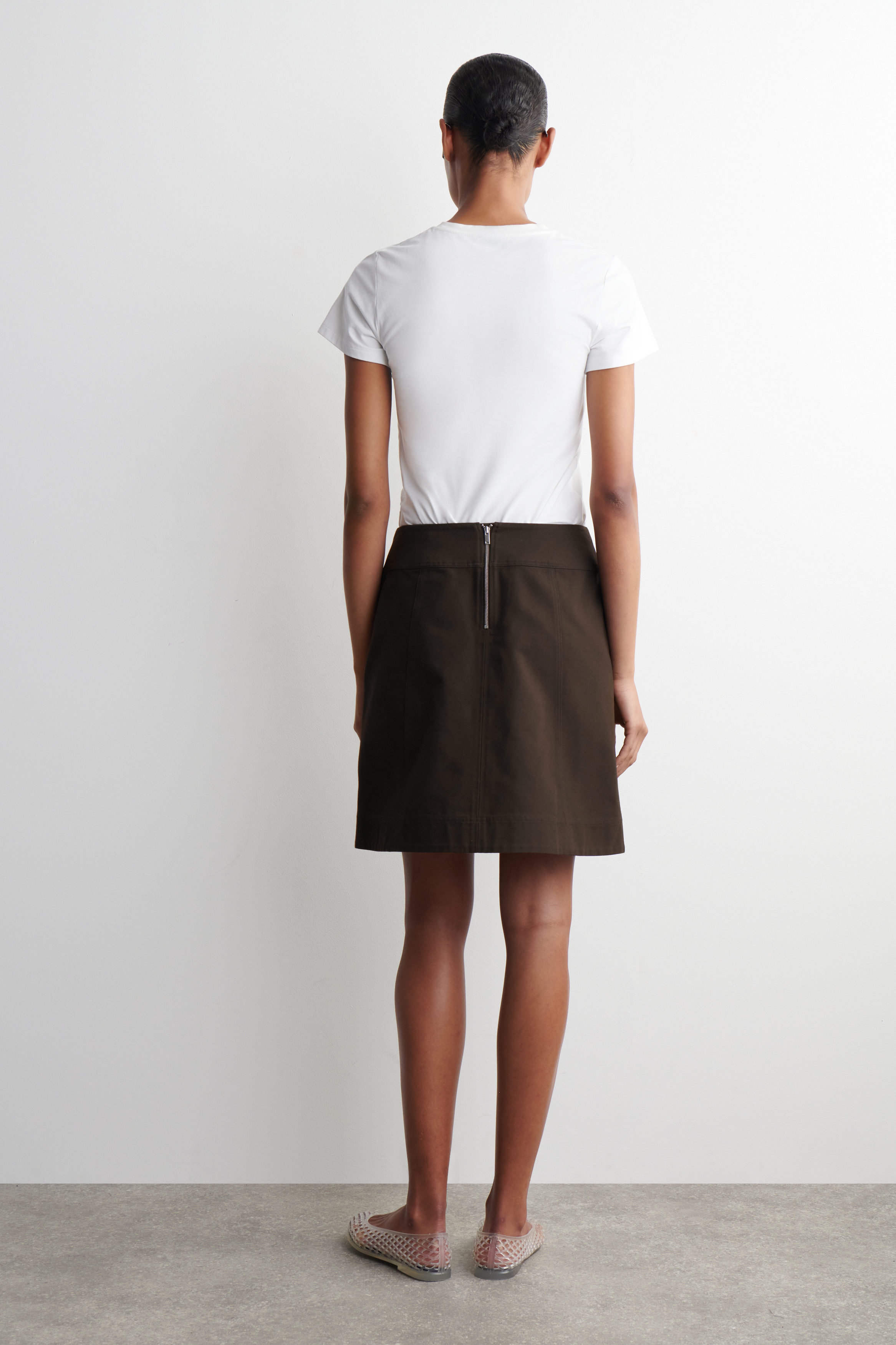 ★GLOWNY★ARCTIC PIGMENT MINI SKIRT (ASH BROWN)★正規品/人気 Agnes Skirt – NIA