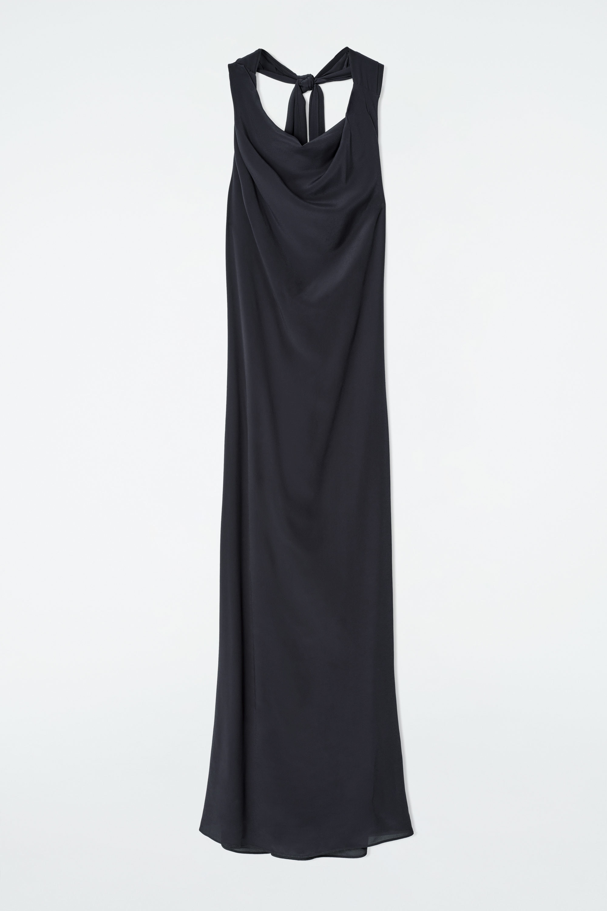 COWL-NECK MAXI DRESS - NAVY | COS US