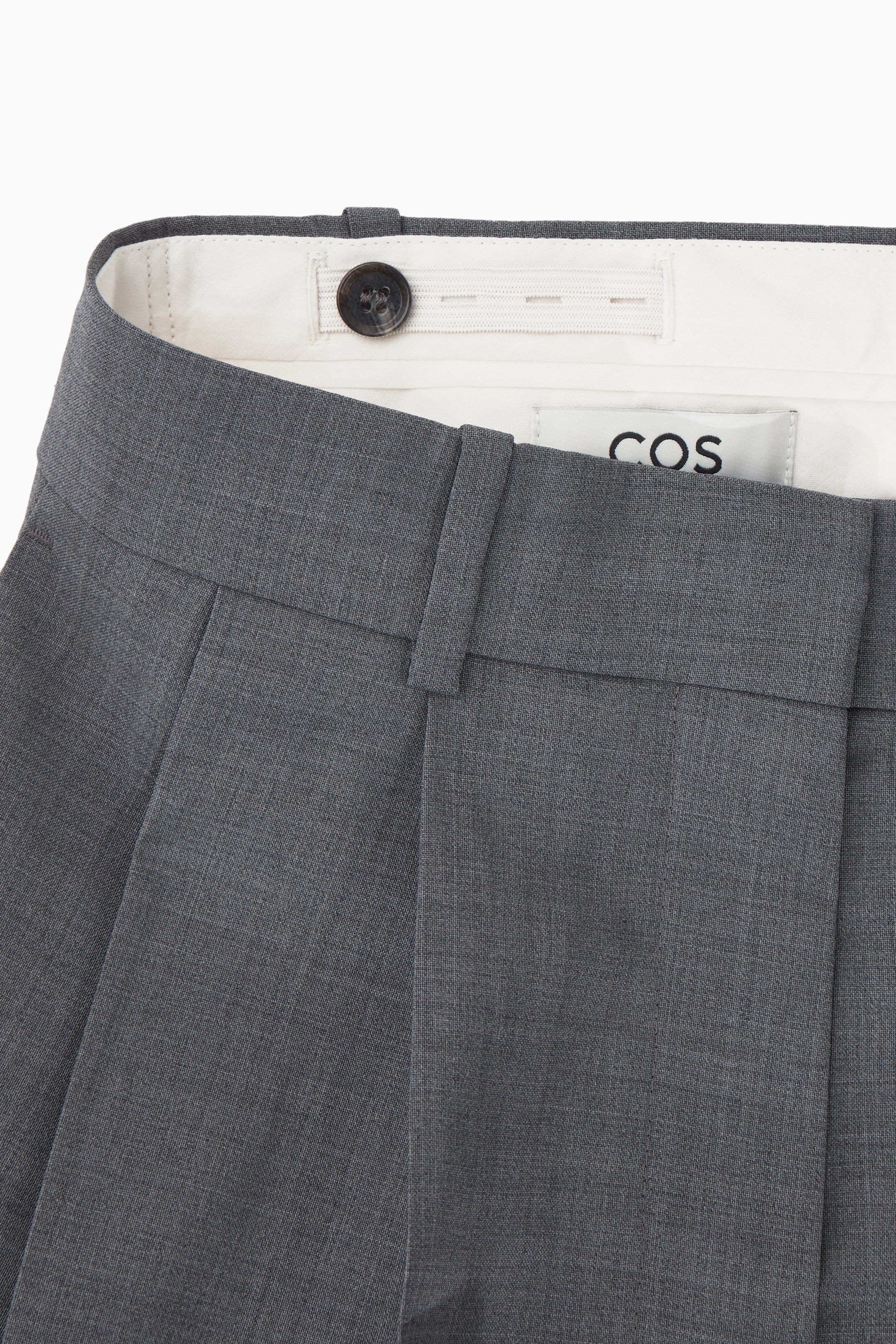 Grösseres Bild ansehen: LOCKERE ELEGANTE WOLLHOSE MIT WEITEM BEIN - GRAU MELIERT - DAMEN | H&M CH 2