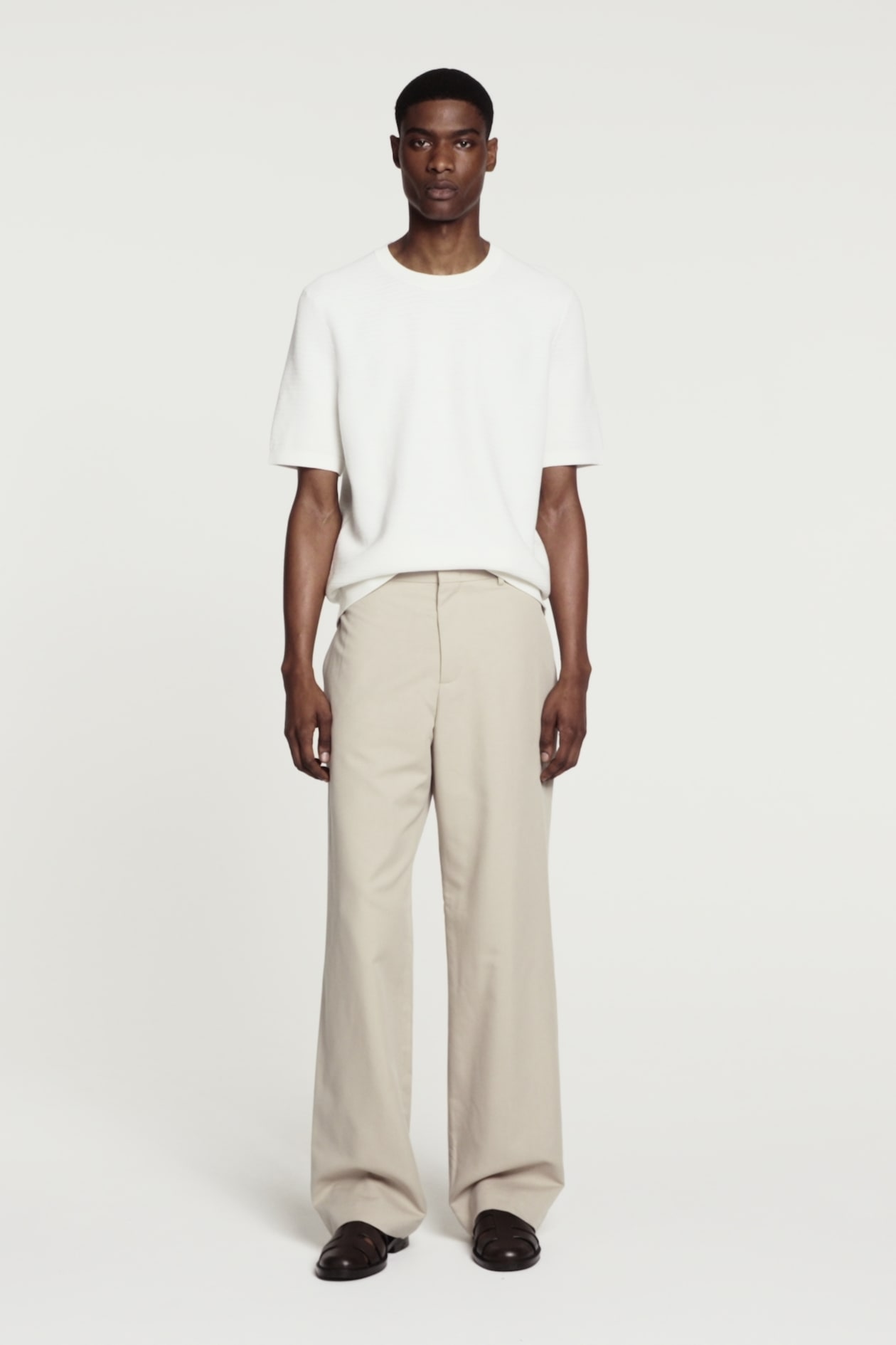 TAILORED WIDE-LEG TROUSERS