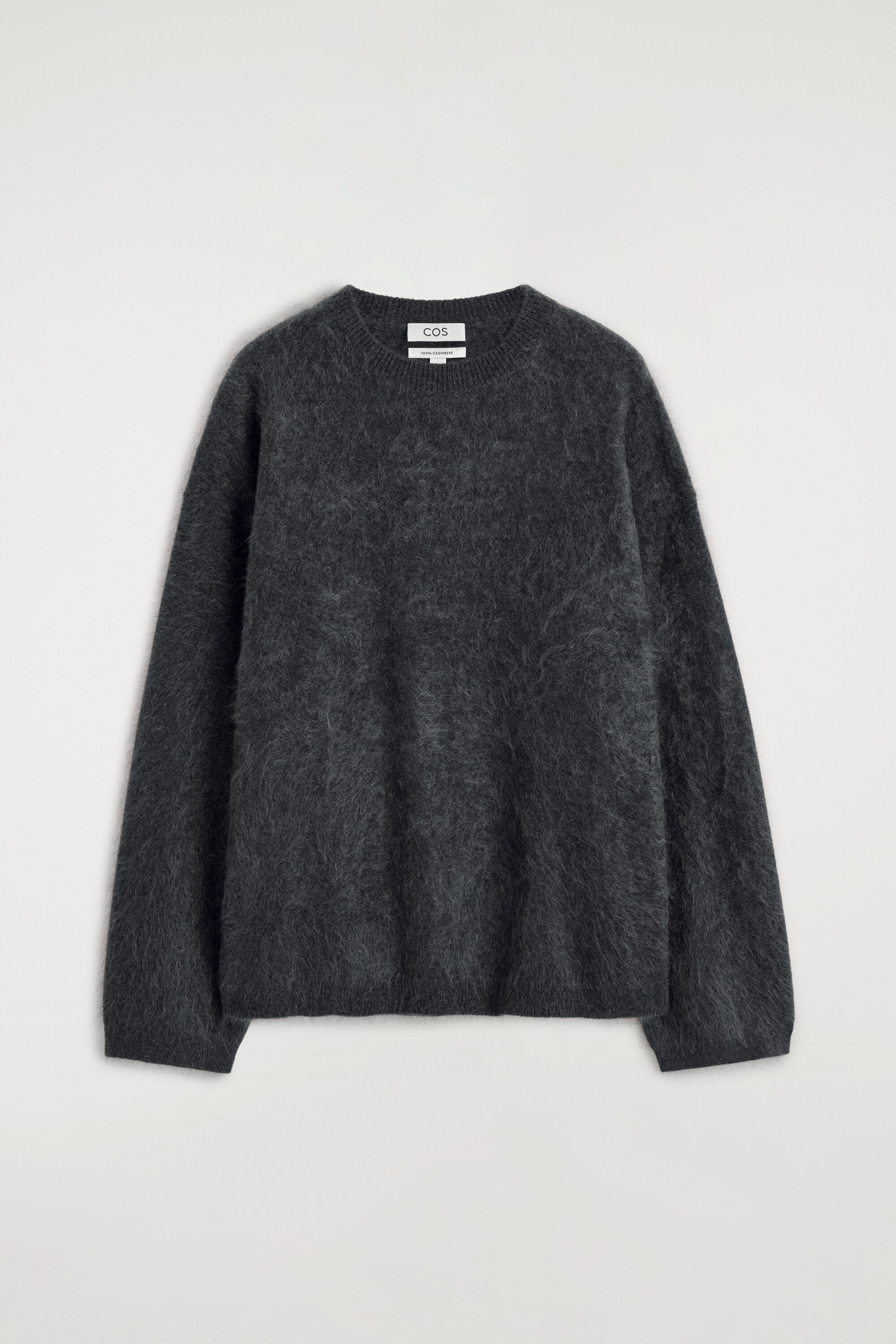 BRUSHED-CASHMERE CREW-NECK SWEATER