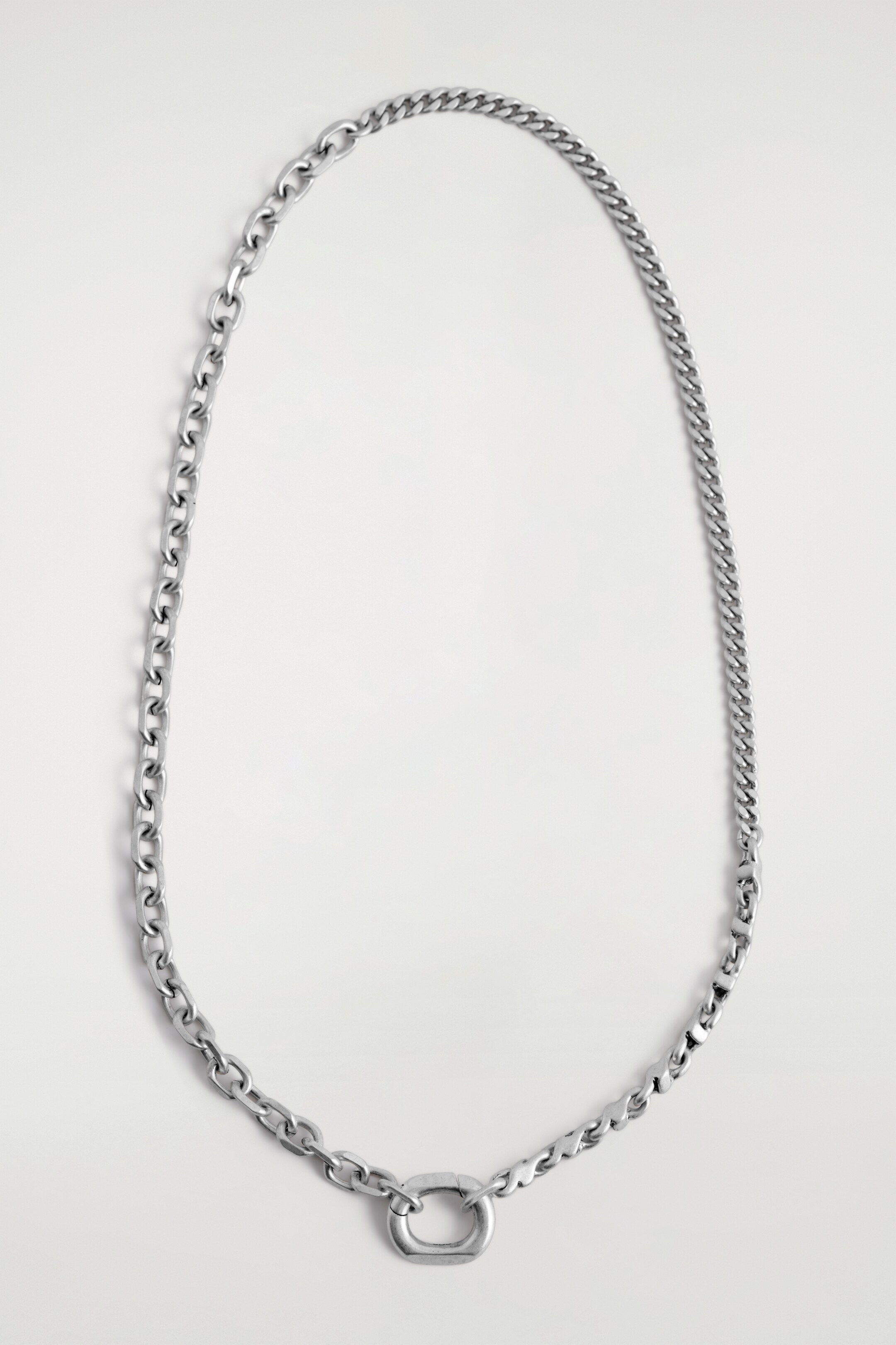 View larger image: FACETED CHAIN NECKLACE - SILVER - Men | H&M GB 3