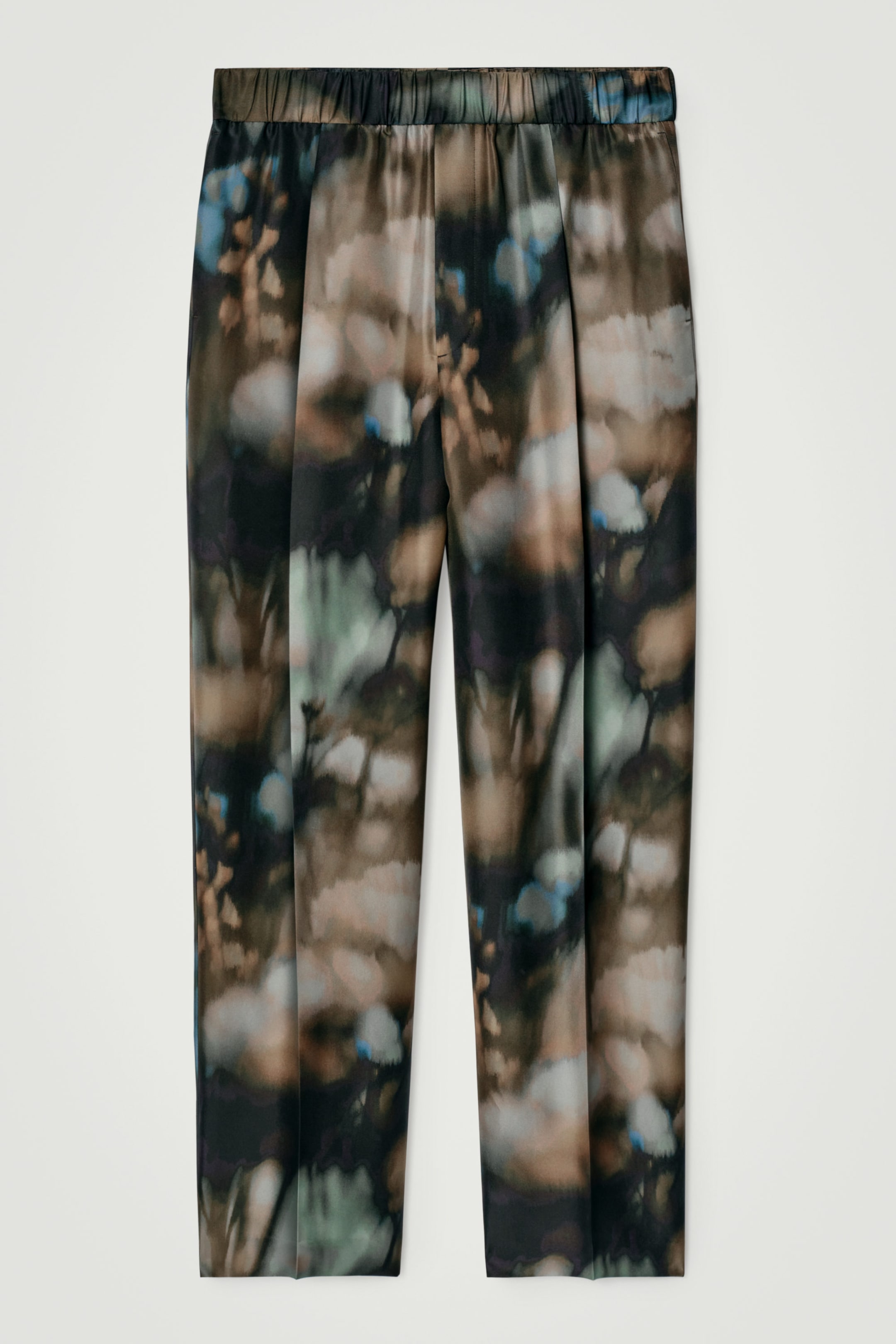 ELASTICATED SILK PANTS