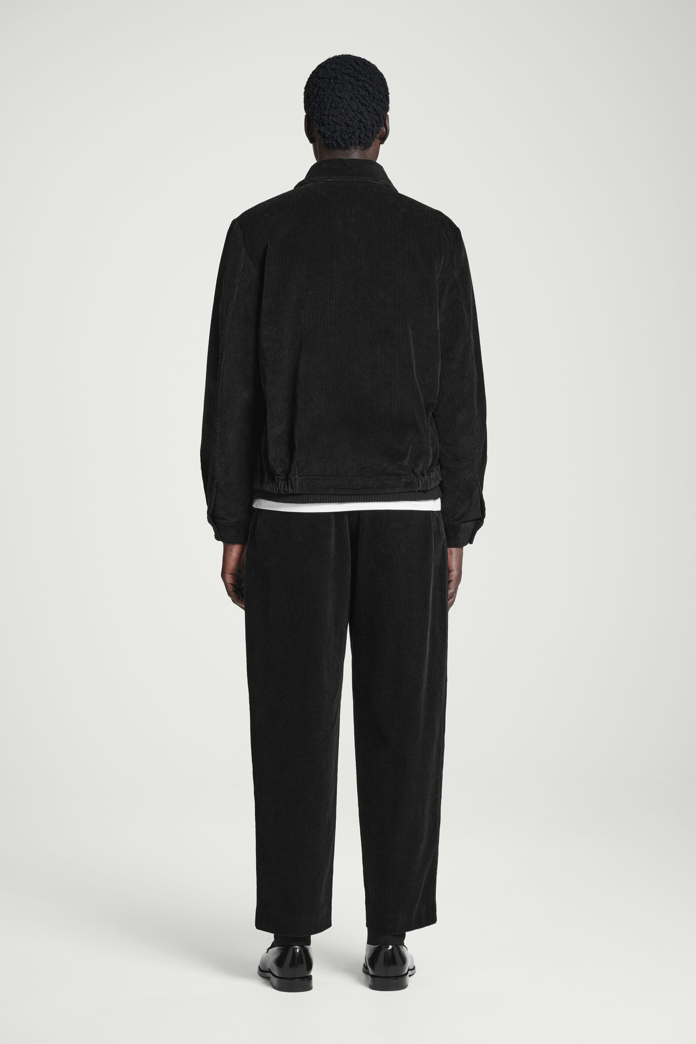 CORDUROY WIDE-LEG PANTS - BLACK | COS