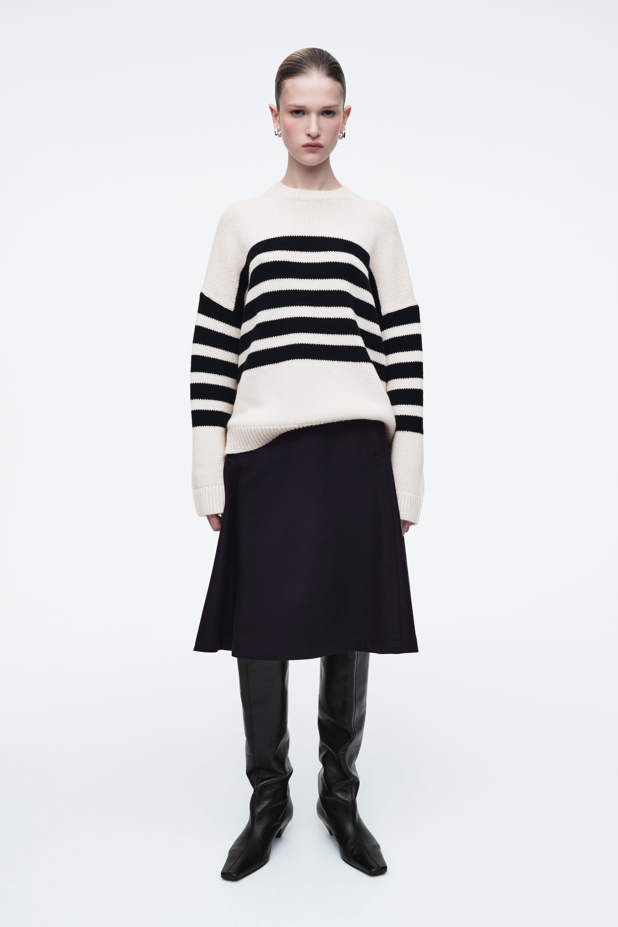 STRIPED WOOL SWEATER