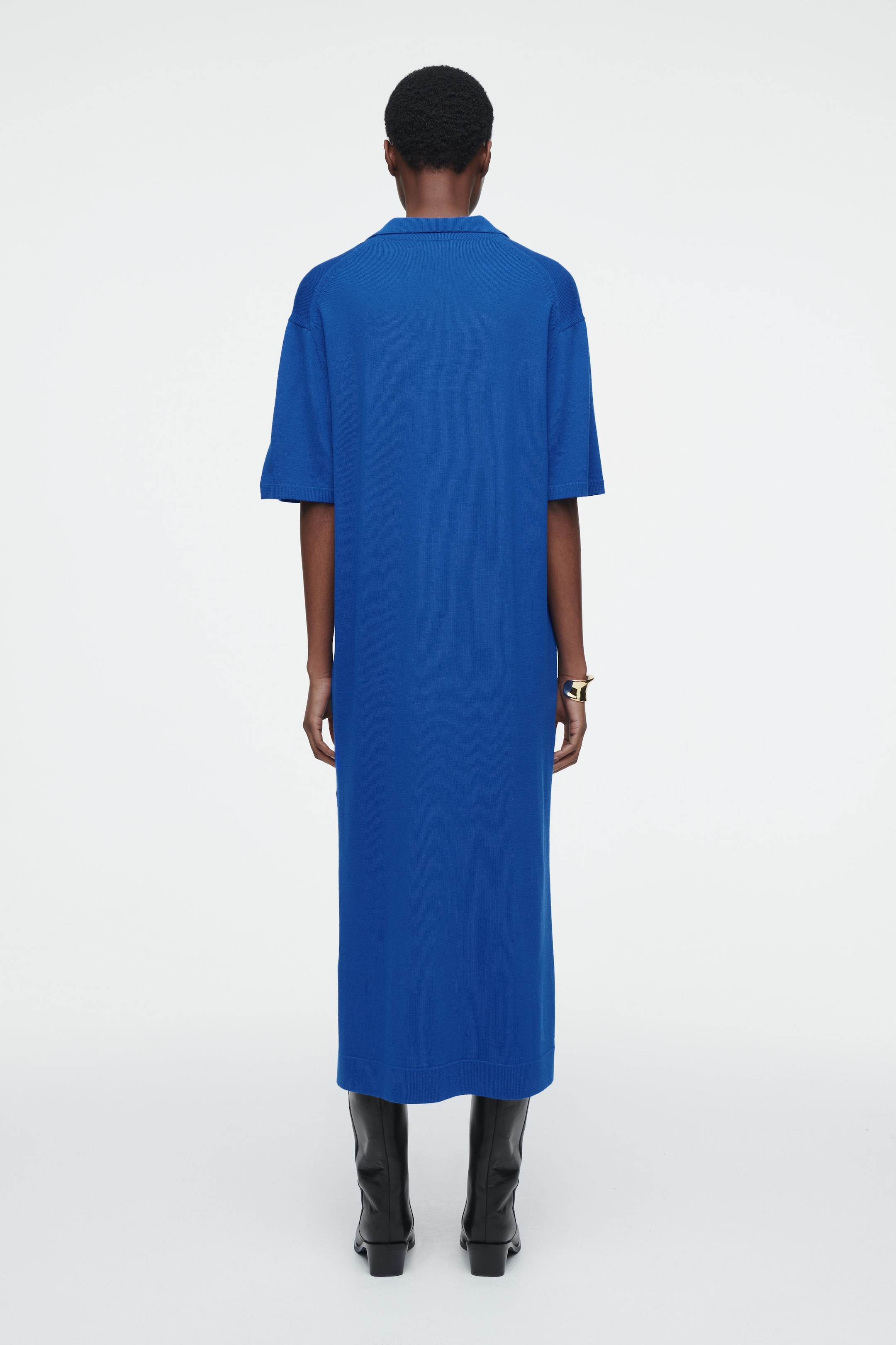 MERINO WOOL POLO DRESS