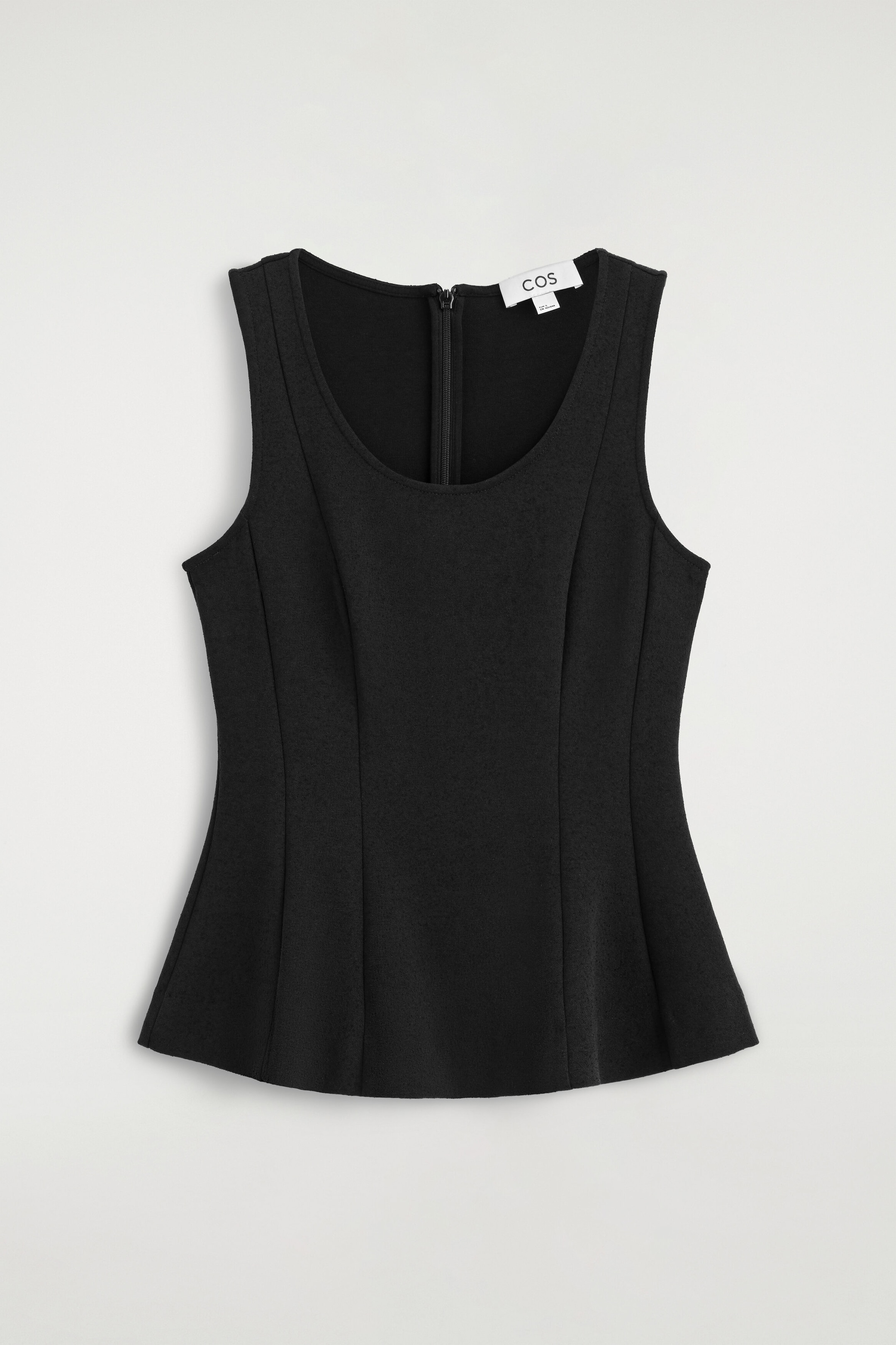 SCULPTED PANELLED JERSEY TOP
