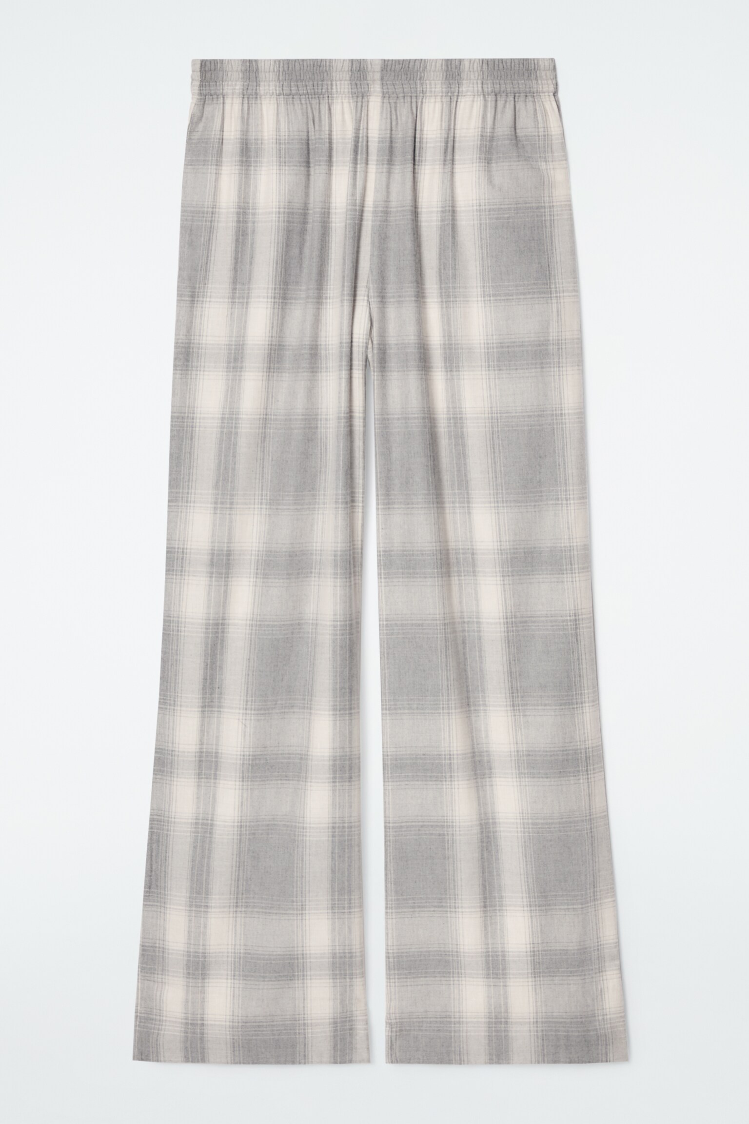 KARIERTE PYJAMAHOSE AUS FLANELL - GRAU/KARIERT - 2