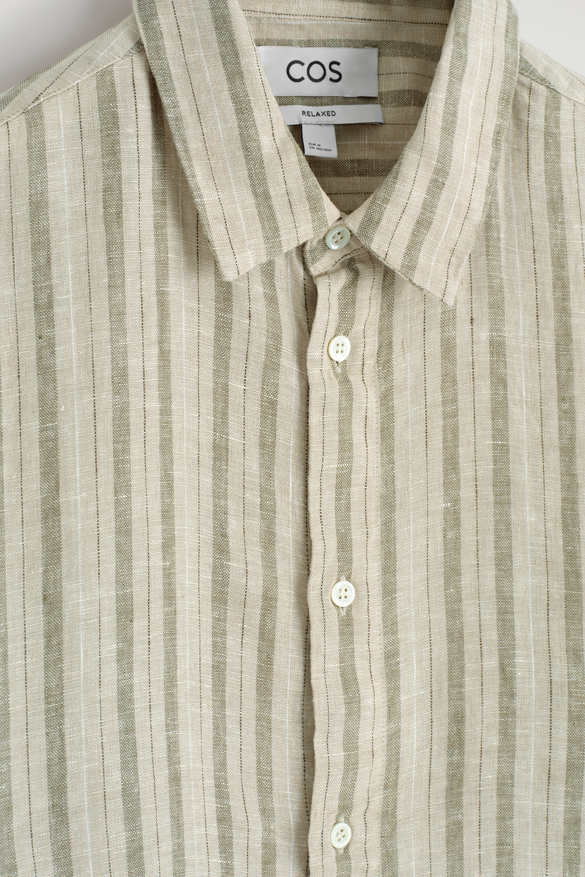 トップス 2021SS Silk Linen Stripe Fatigue Shirt 2021SS Silk Linen Stripe Fatigue Shirt