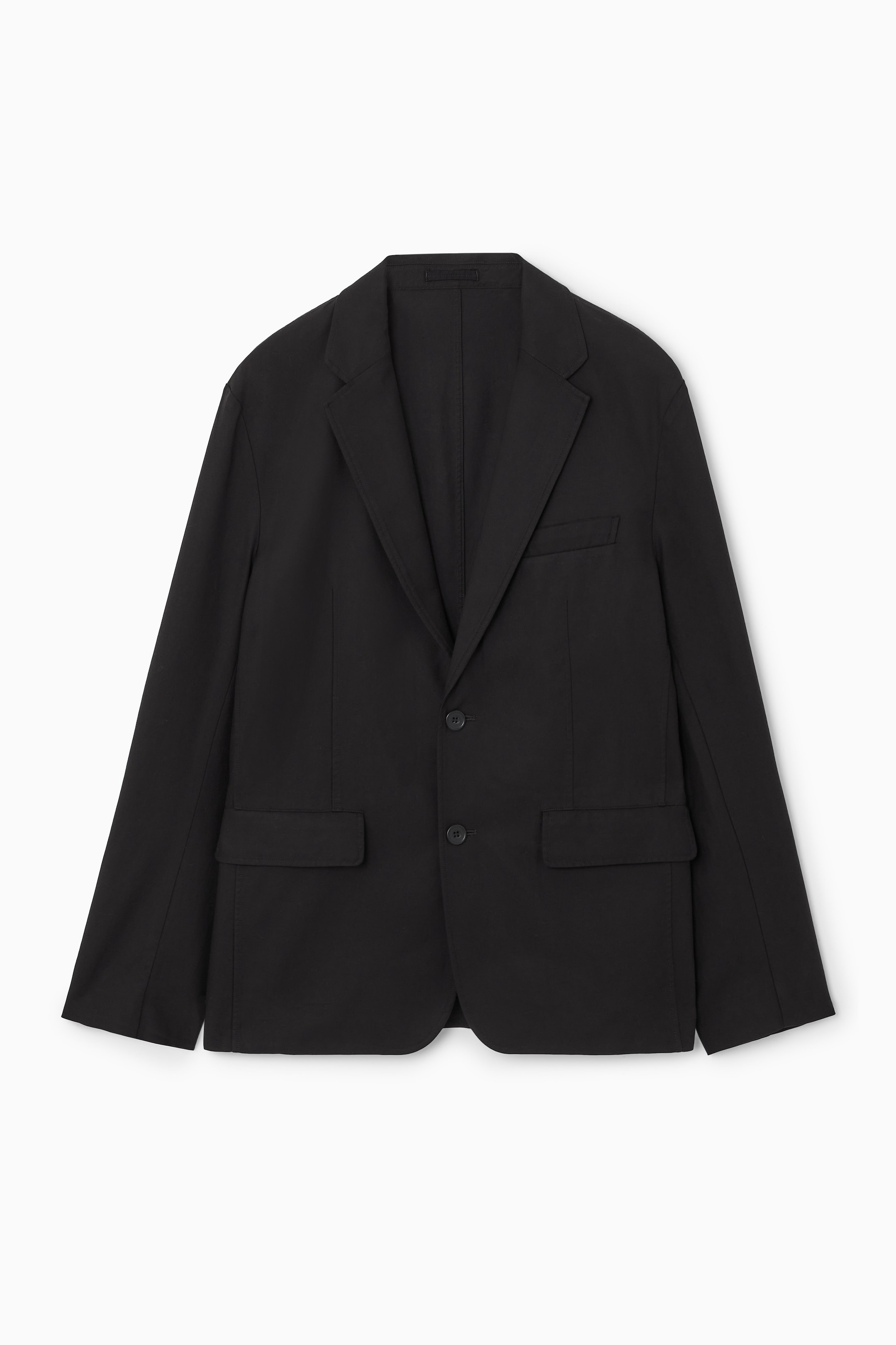 View larger image: REGULAR UNSTRUCTURED BLAZER - BLACK - Men | H&M GB 1