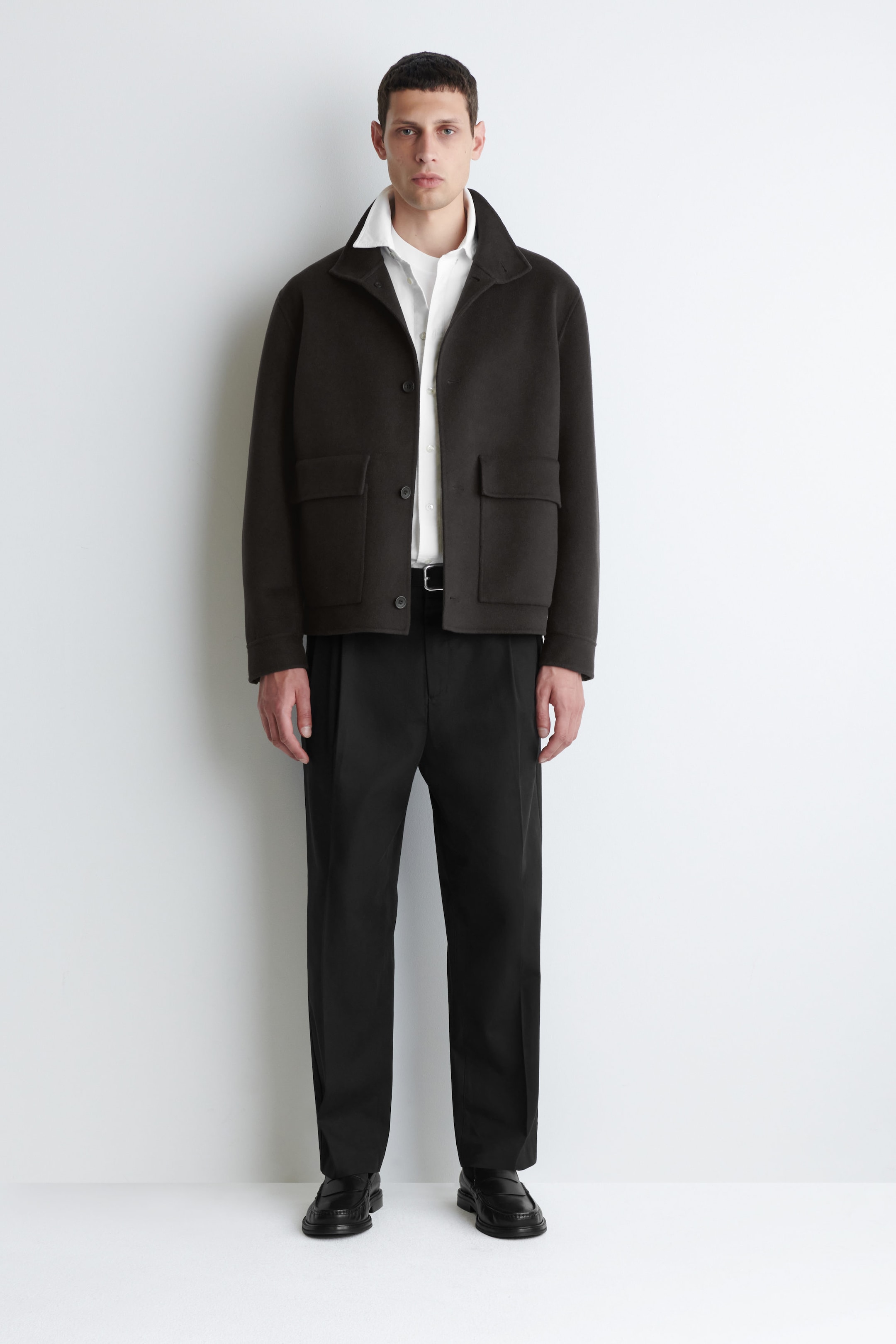 STRAIGHT-LEG COTTON-TWILL PANTS