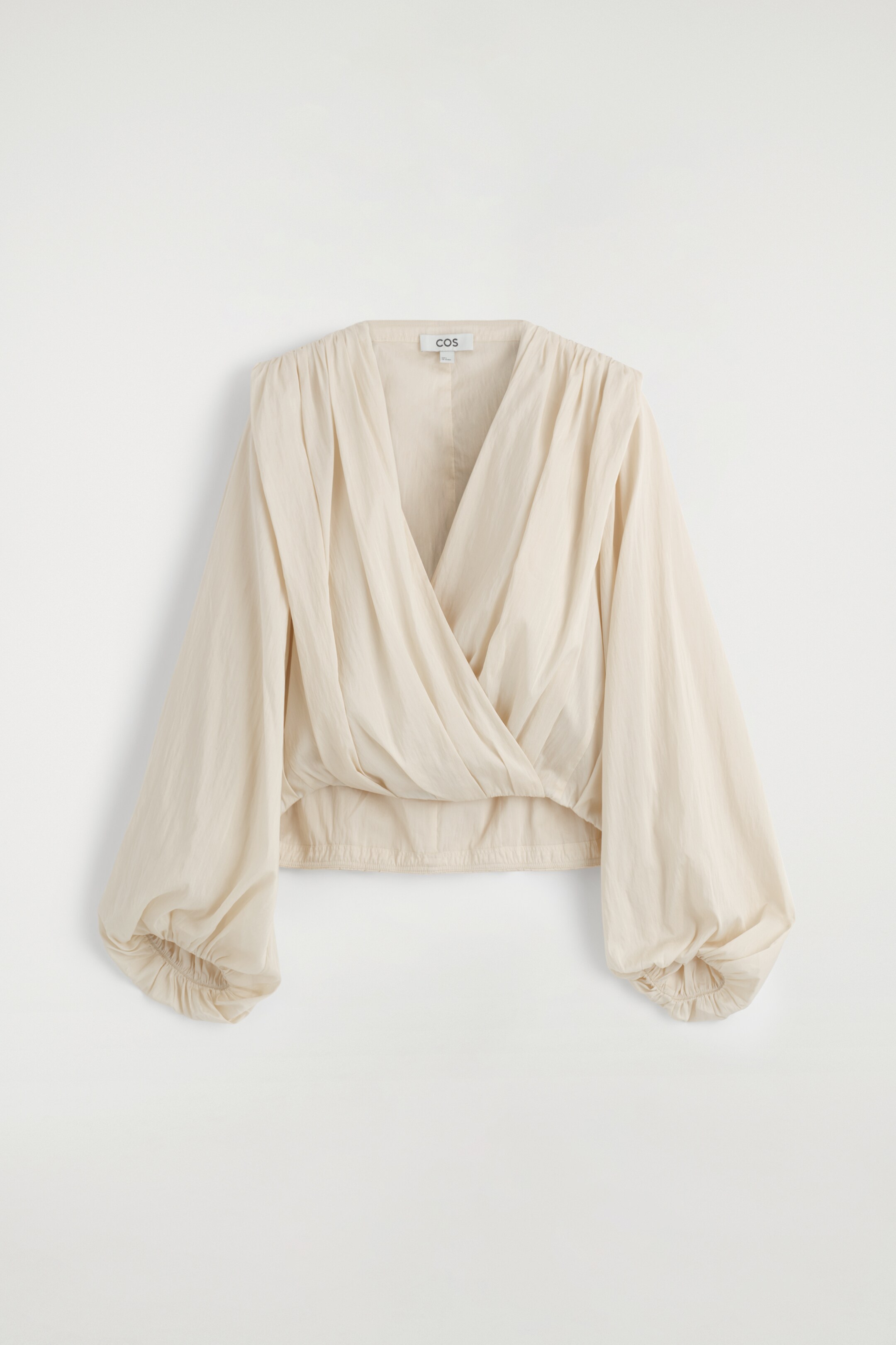 Agrandir l'image: BLOUSE DRAPÉE À DÉTAILS PLISSÉS - ÉCRU - FEMME | H&M FR 6