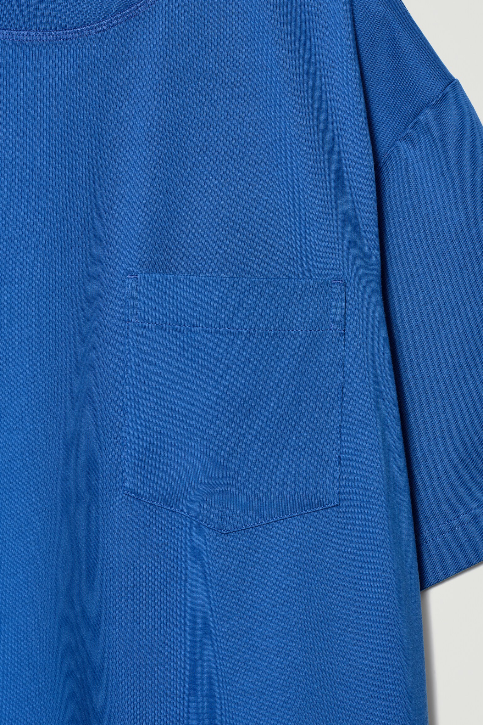 T-SHIRT OVERSIZE EN COTON ÉPAIS - BLEU COBALT/BLANC/NOIR/BRUN / RAYURES/BLEU MARINE / RAYURES - 7