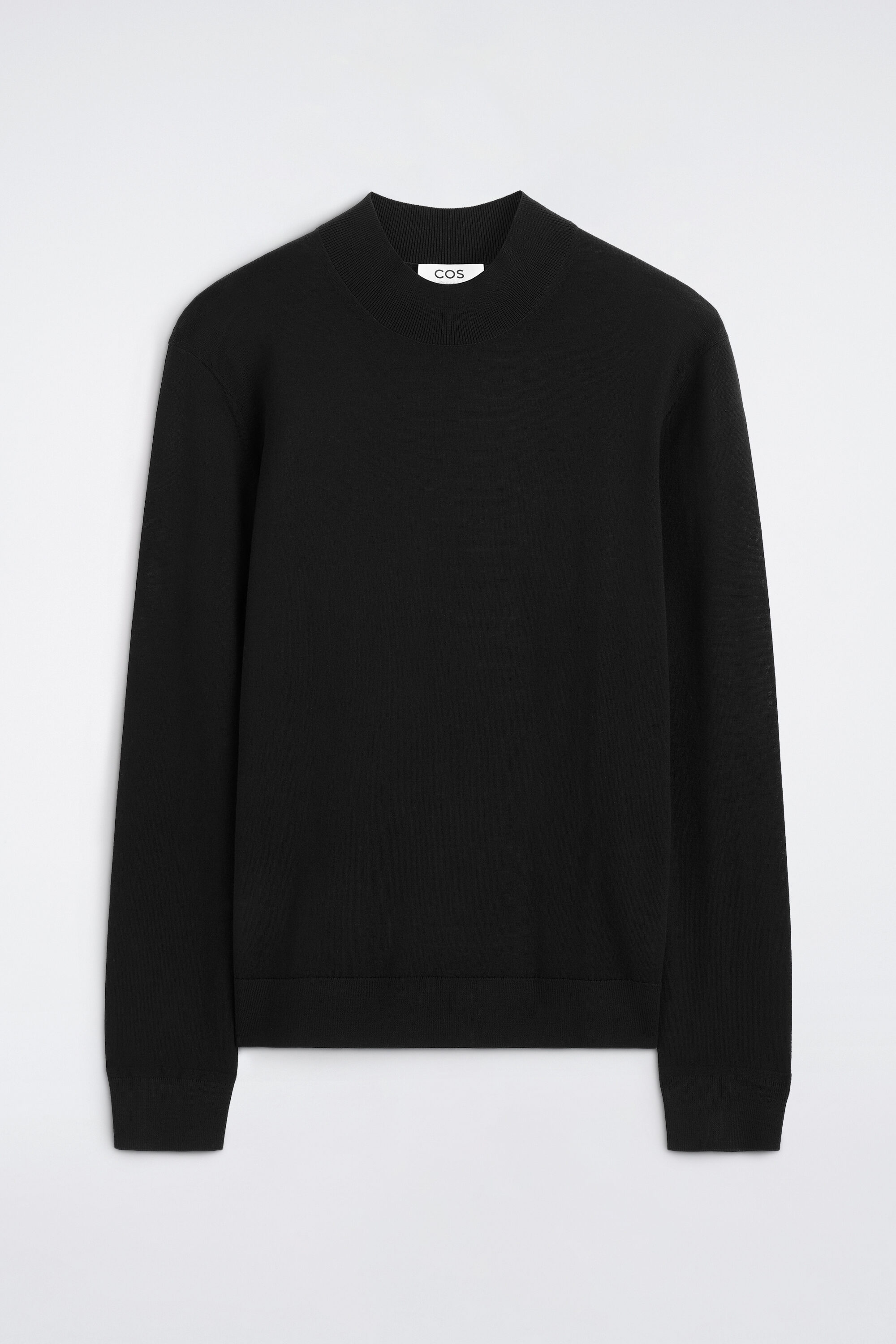 Black Mock Neck, Stone Chino