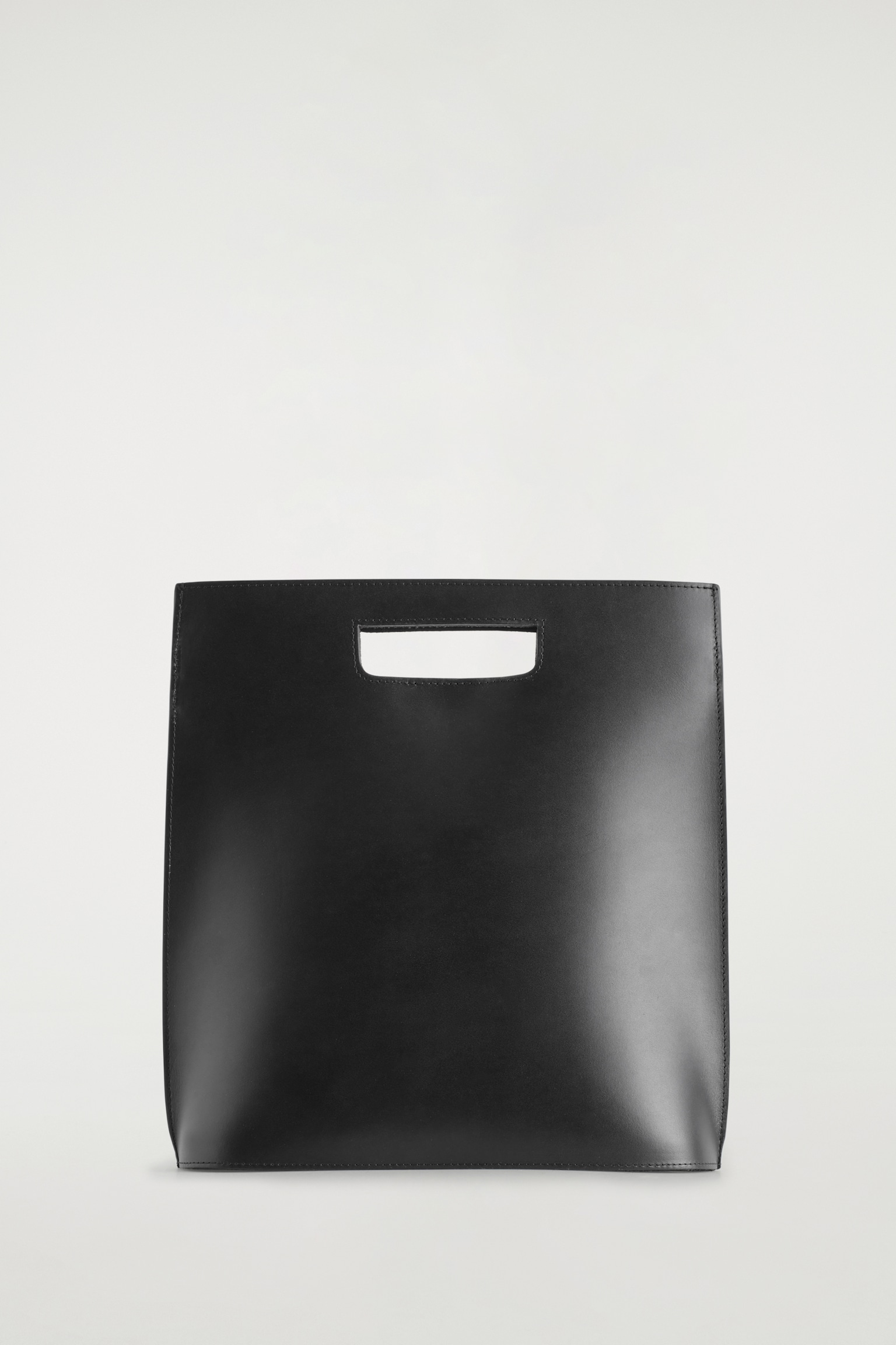BORSA FOLIO IN PELLE - NERO - 2
