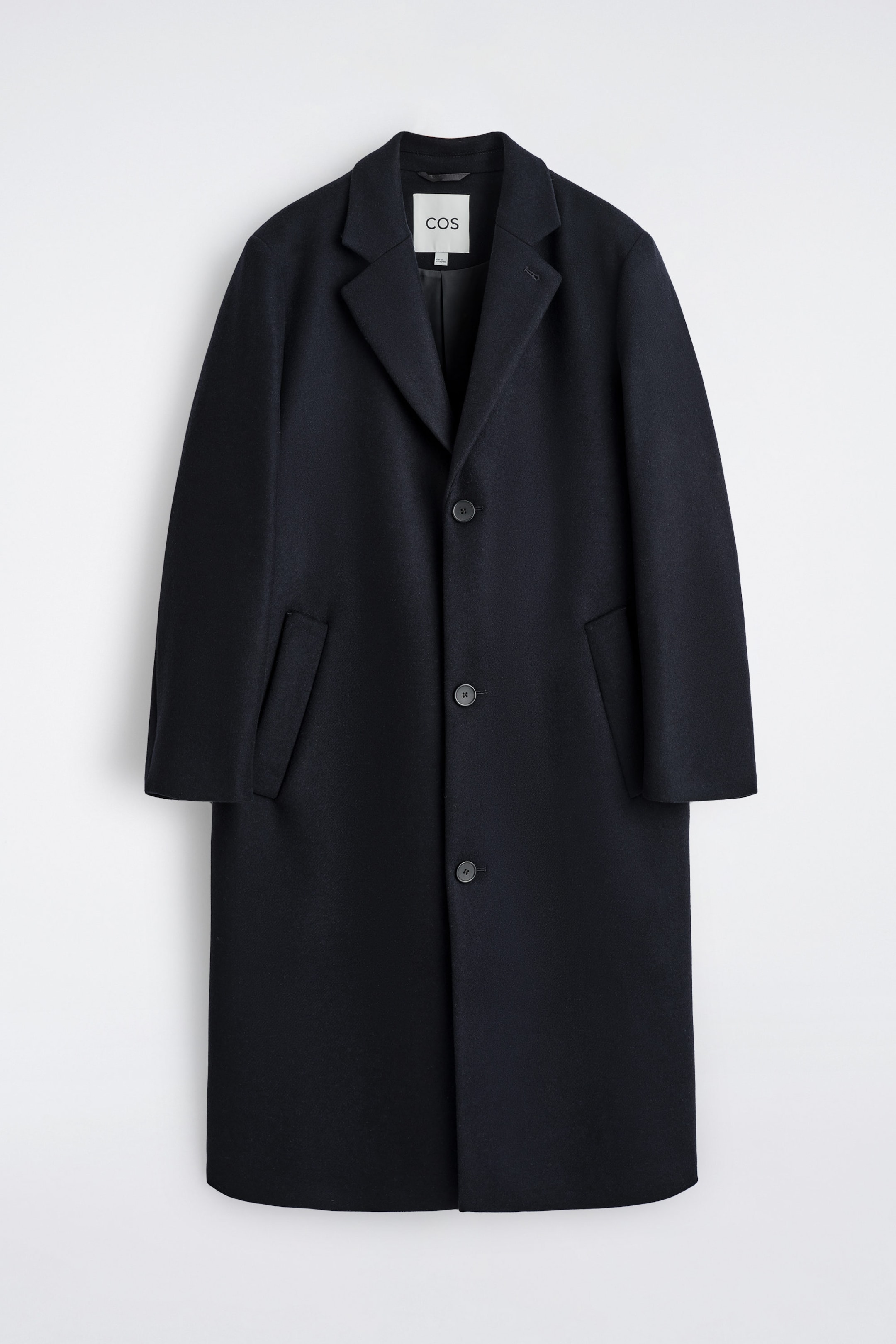 SINGLE-BREASTED WOOL COAT