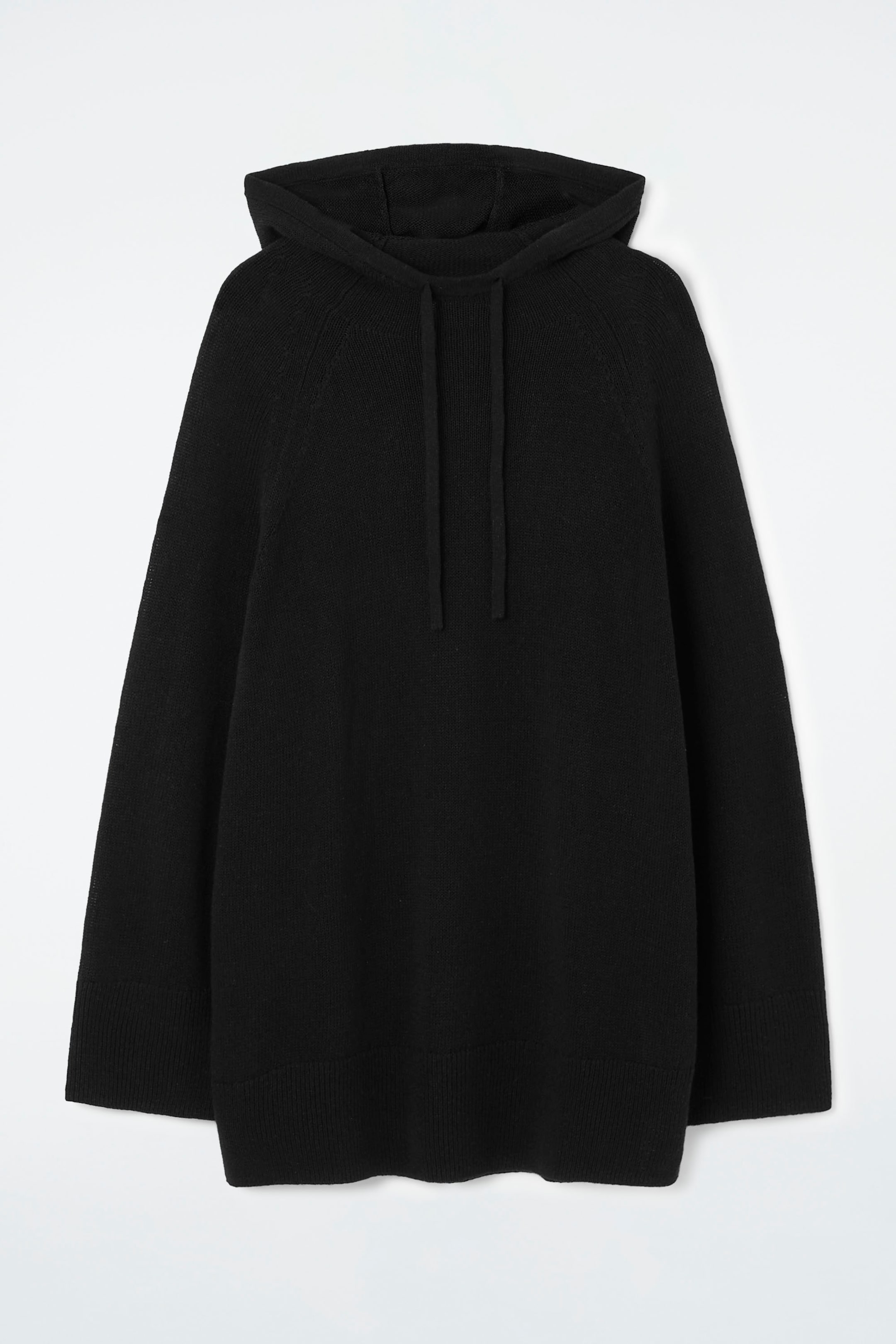 Ingrandisci l'immagine: KNITTED LINEN-BLEND HOODIE - BLACK - DONNA | H&M CH 1