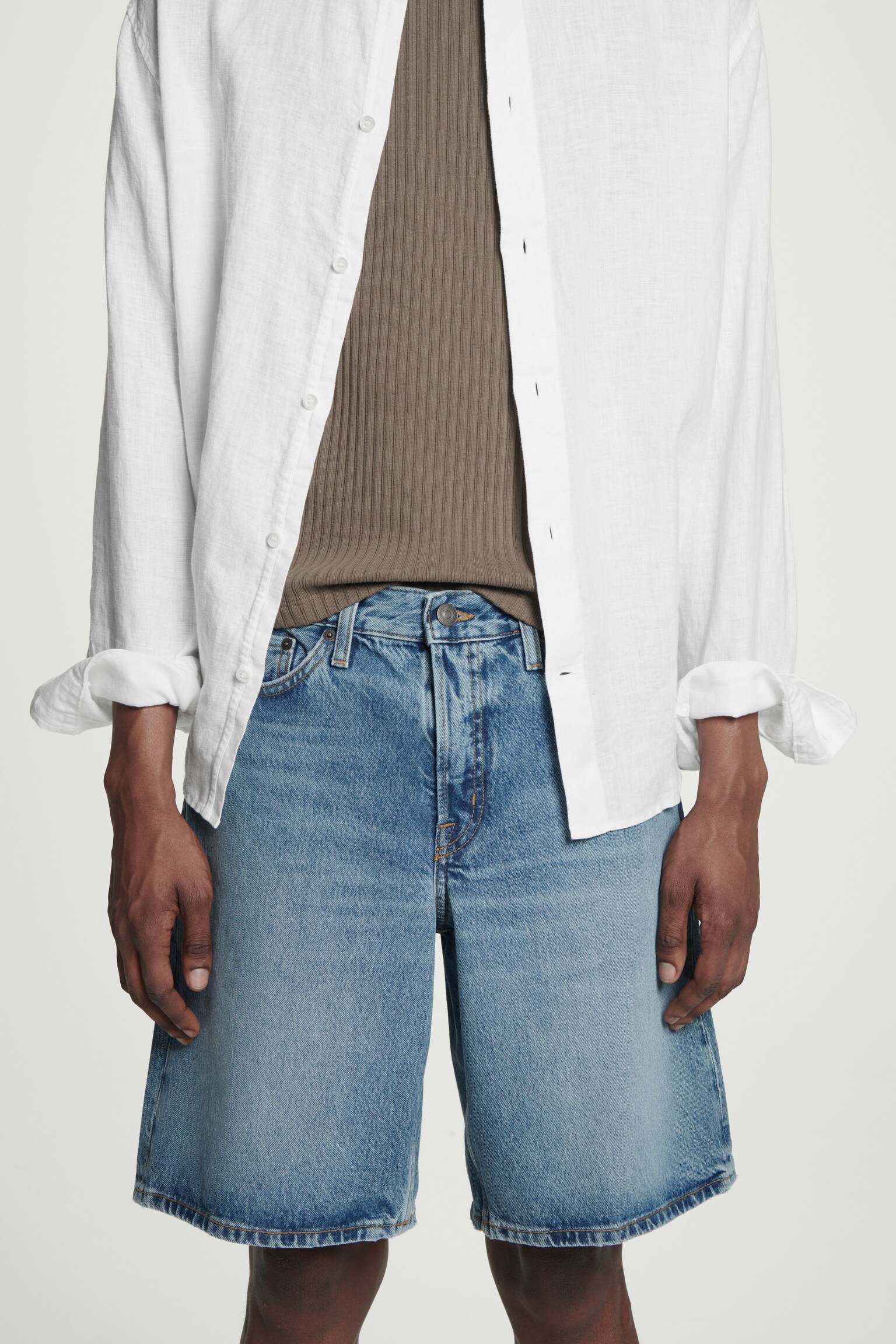 SHORT EN JEAN - BLEU/ÉCRU - 5