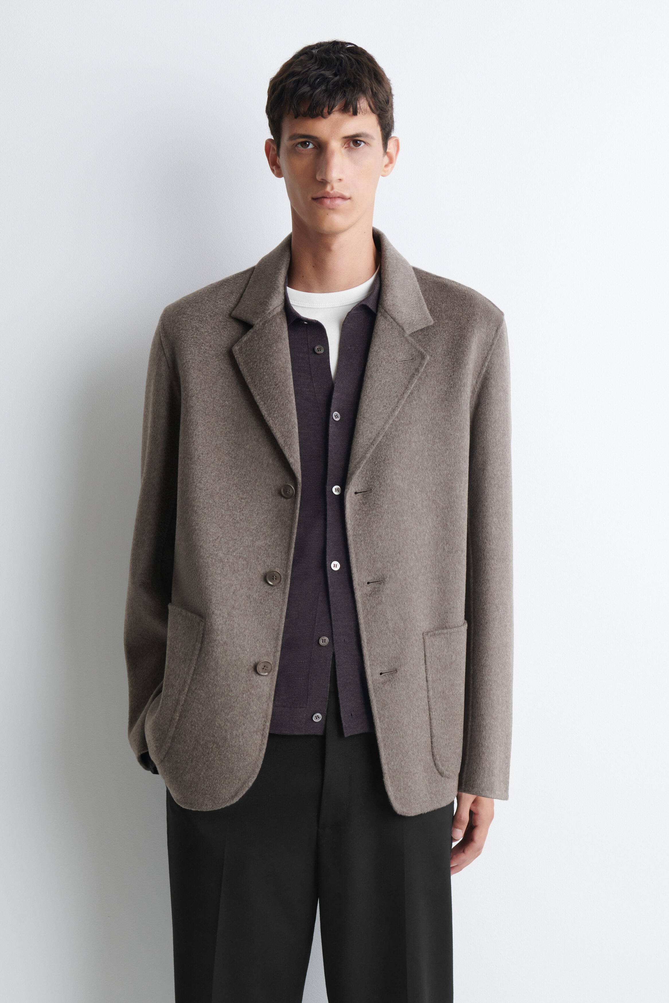 TAILORED DOUBLE-FACED CASHMERE BLAZER - thumbnail 9