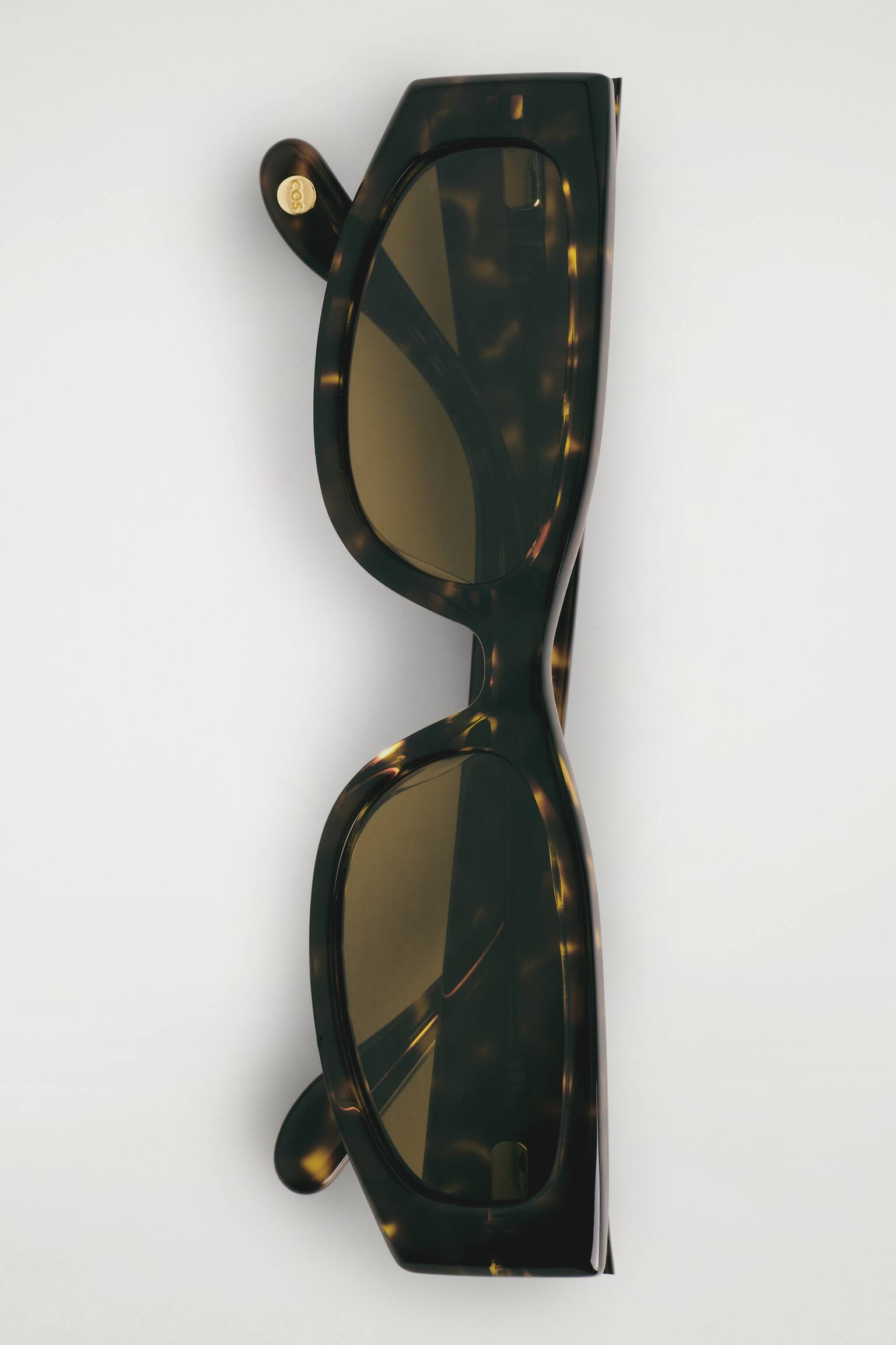 SCHMALE RECHTECKIGE SONNENBRILLE-BRAUN/SCHILDPATT - 4