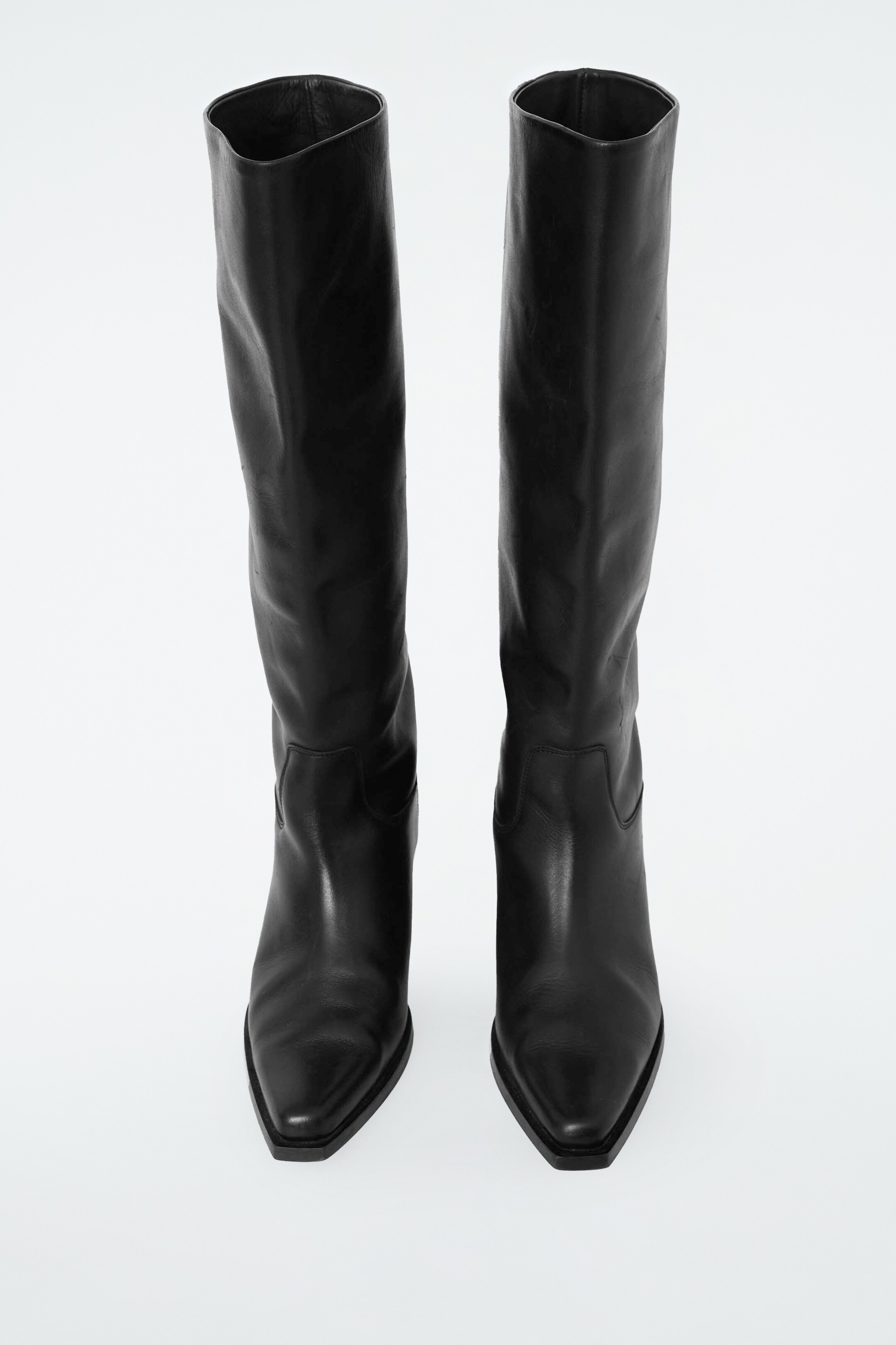 Visa större bild: KNÄHÖGA COWBOYBOOTS I LÄDER - SVART - DAM | H&M SE 6