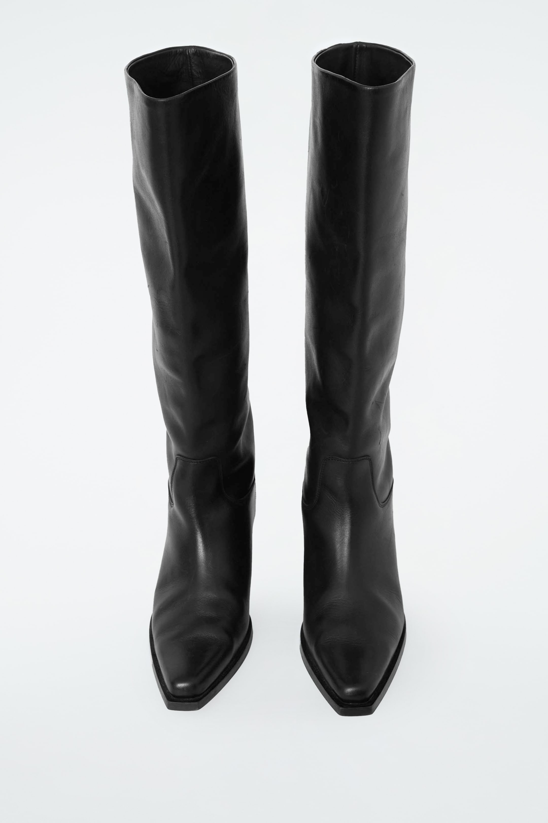 Visa större bild: KNÄHÖGA COWBOYBOOTS I LÄDER - SVART - DAM | H&M SE 6