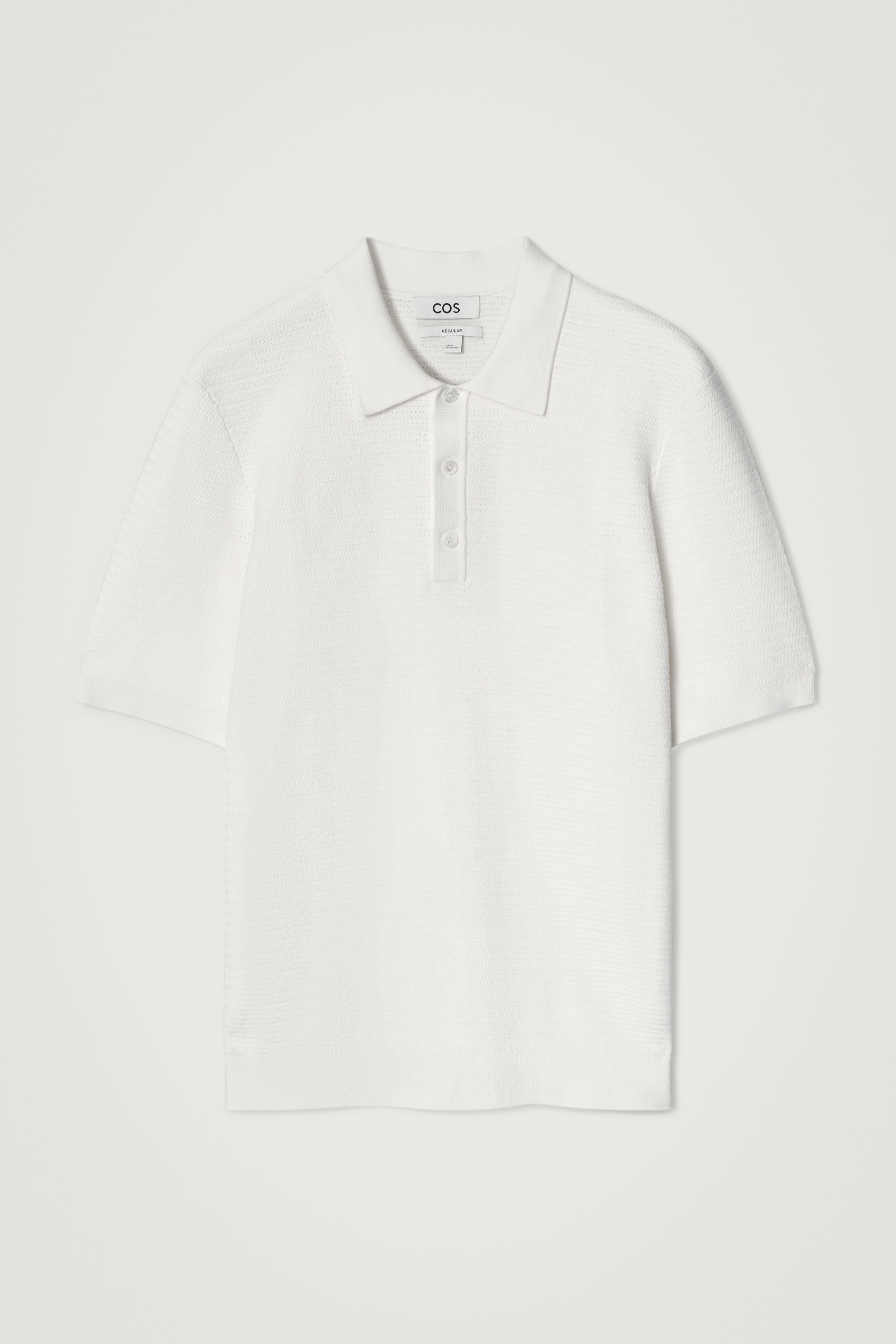 POLO DE ALGODÓN PUNTO CON TEXTURA - BLANCO/NEGRO/TOPO/VERDE/AZUL MARINO