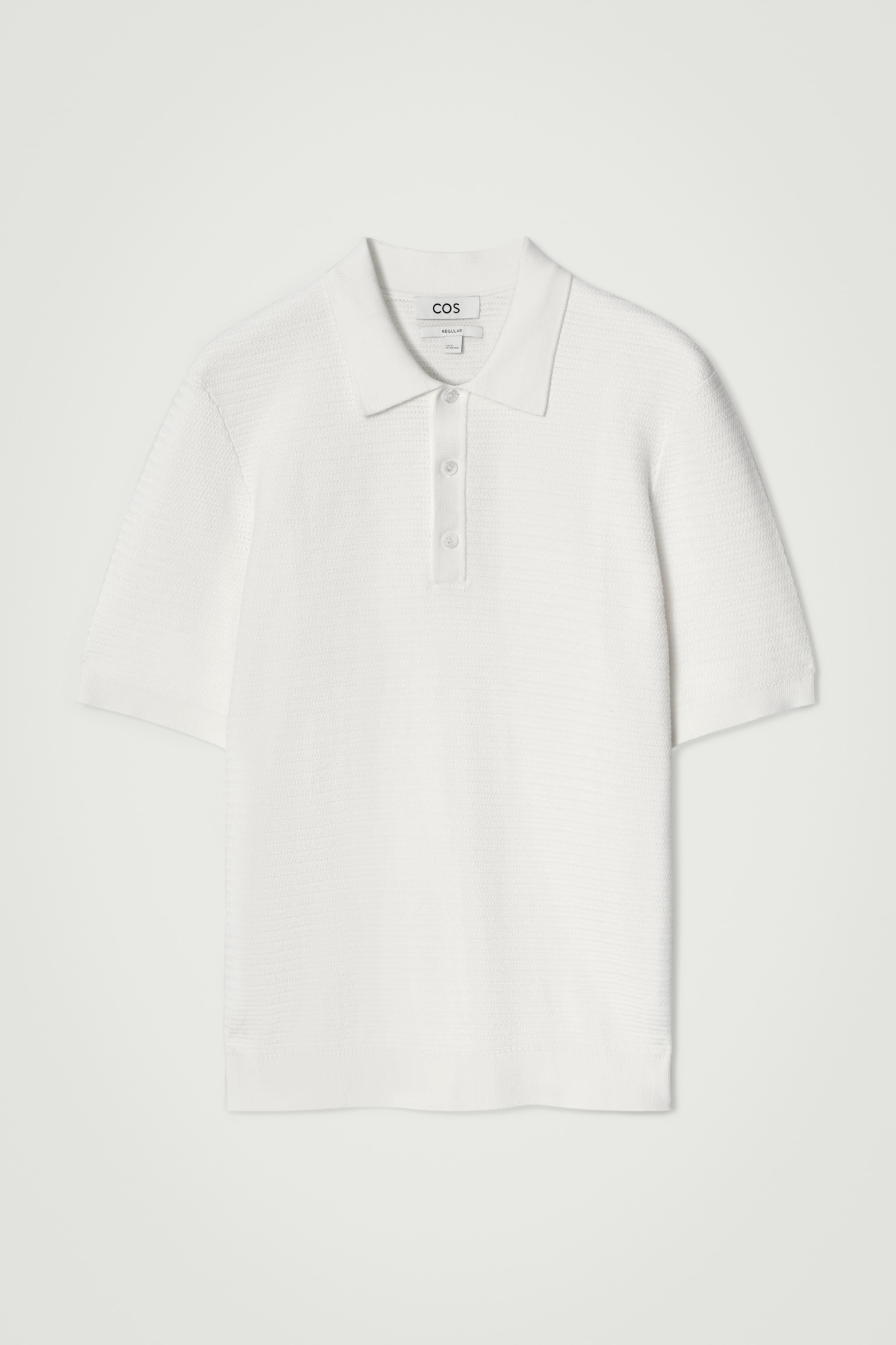 POLO DE ALGODÓN PUNTO CON TEXTURA - BLANCO/NEGRO/VERDE/AZUL MARINO/TOPO - 2