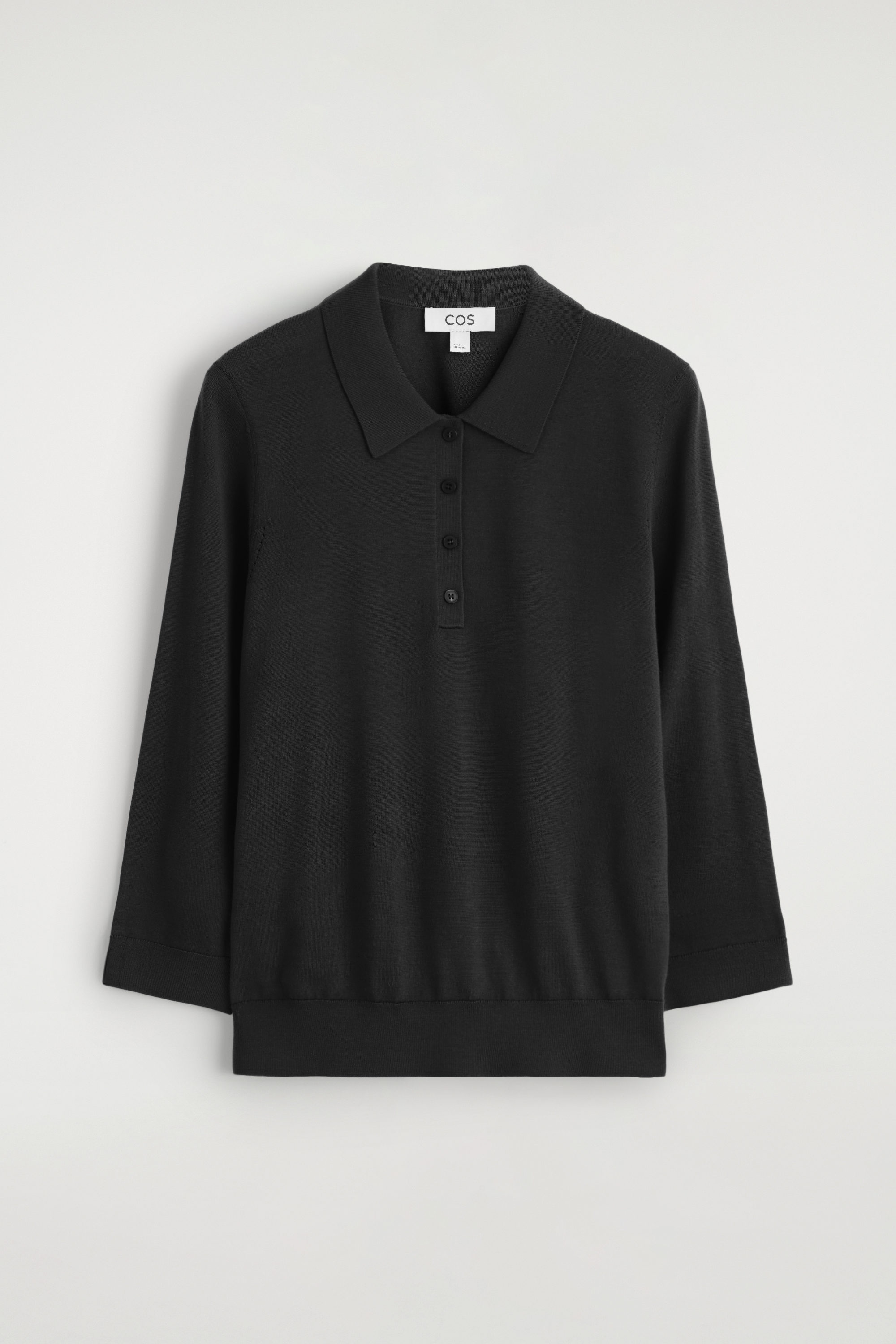 OVERSIZED TAILORED SHIRT - BLACK / PINSTRIPED | COS