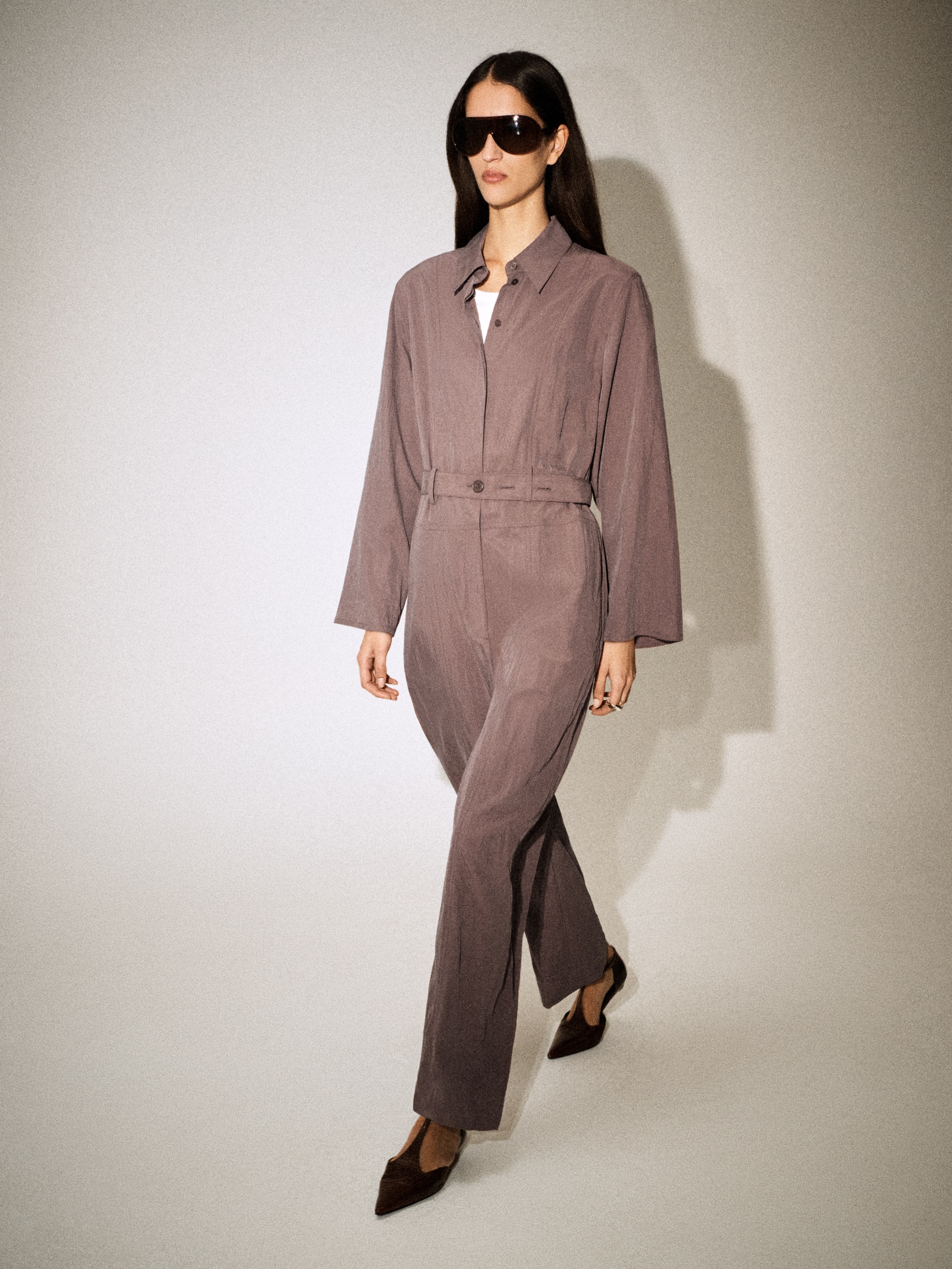 BELTED MODAL BOILERSUIT
