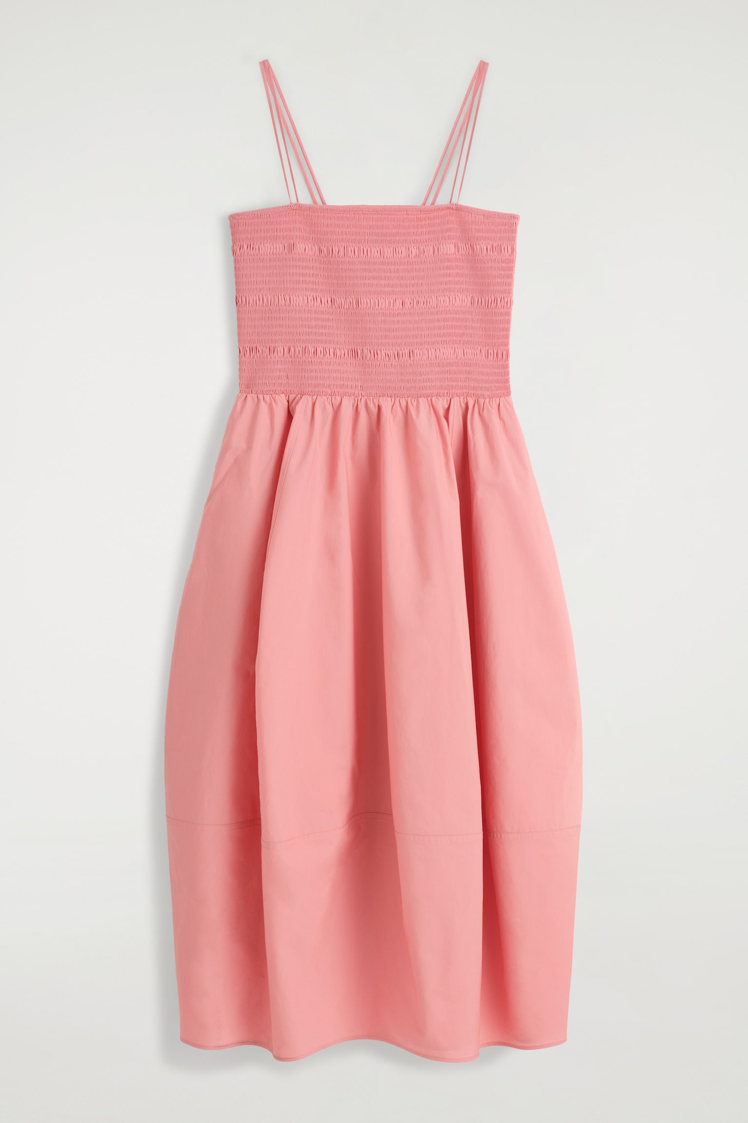 VESTIDO MIDI FRUNCIDO - ROSA/VERDE CLARO/AZUL MARINO - 2