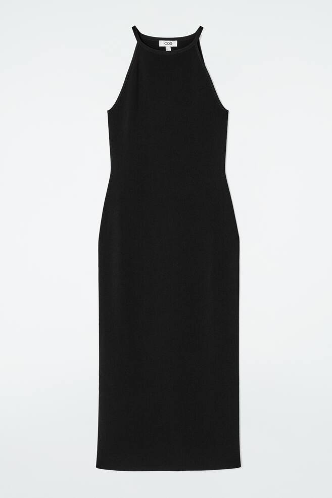 ABITO MIDI SAGOMATO IN MAGLIA - NERO - 1