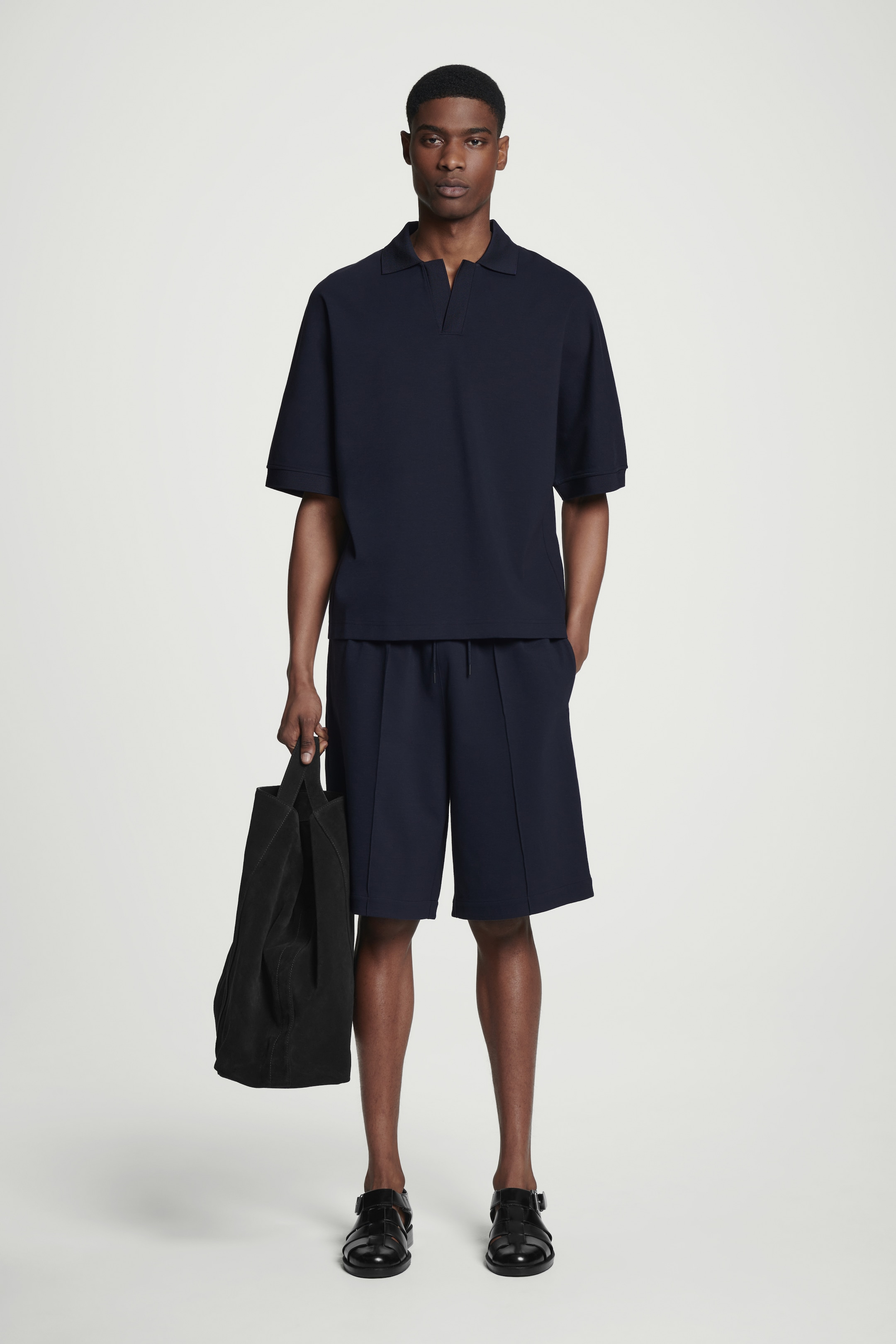 Grösseres Bild ansehen: JOGGINGSHORTS AUS MERZERISIERTEM JERSEY - NAVYBLAU - HERREN | H&M CH 1