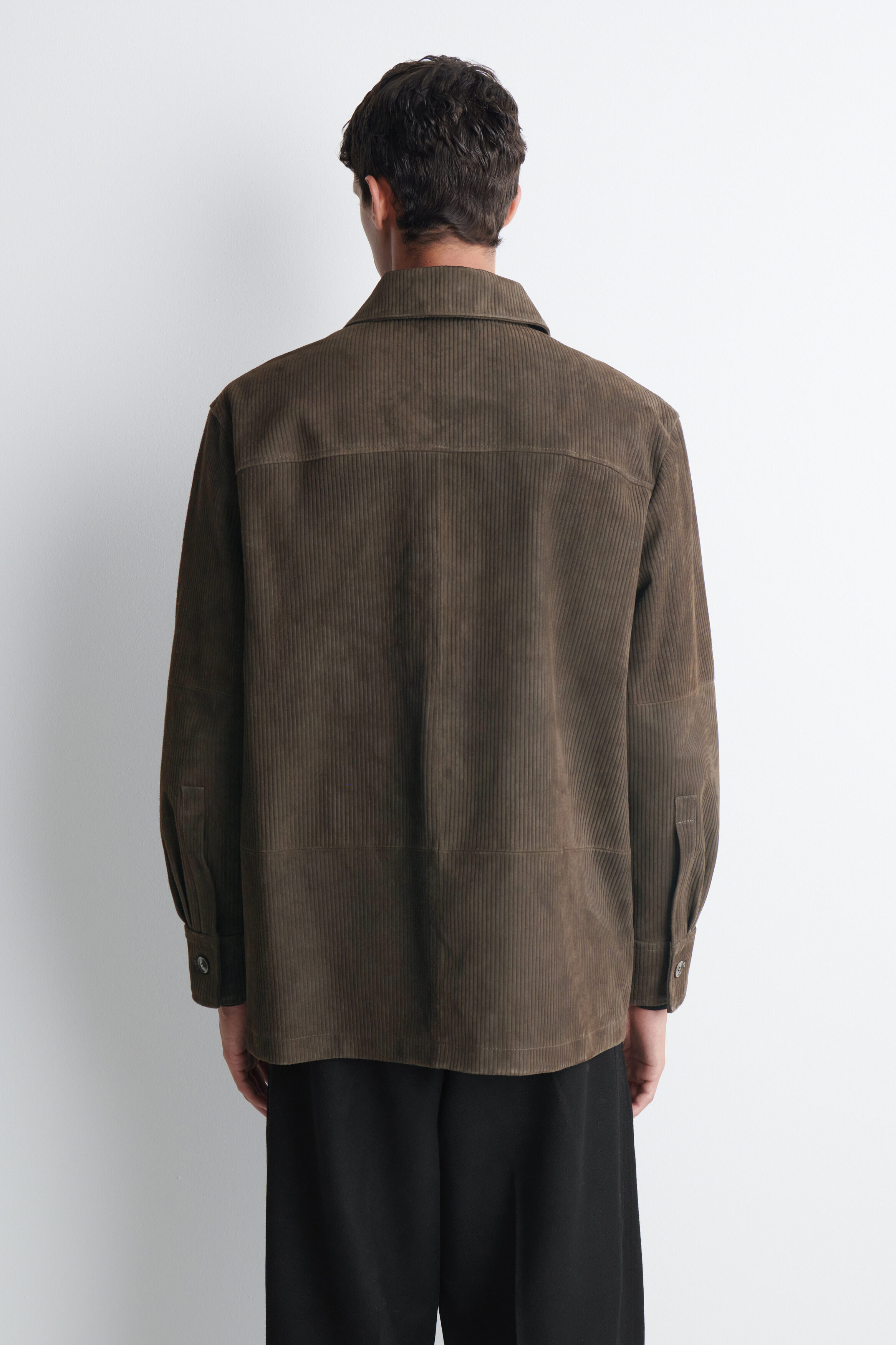 CORDED SUEDE OVERSHIRT - thumbnail 5