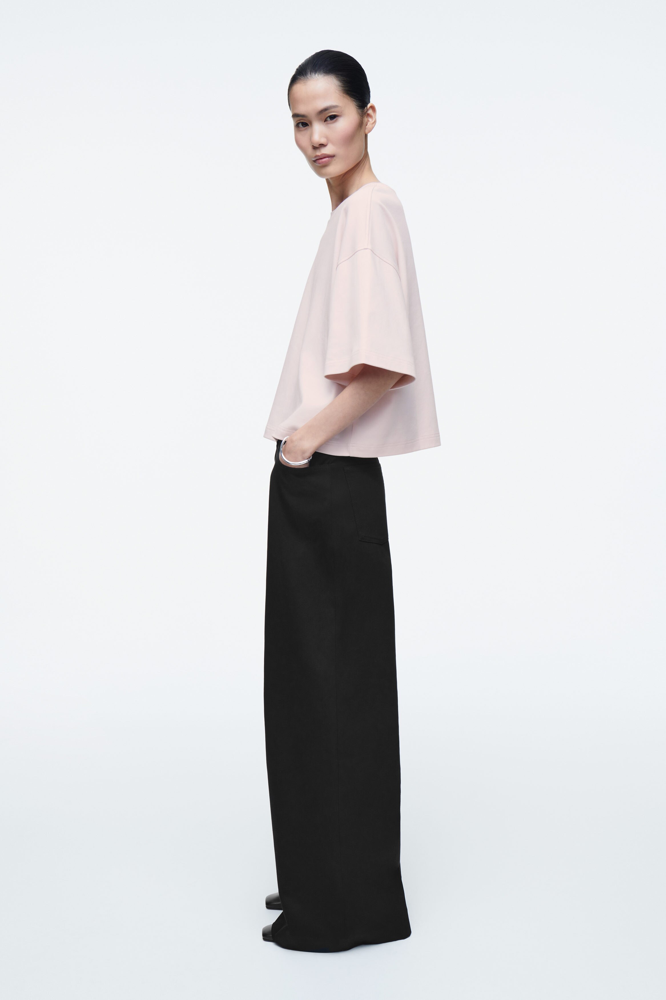 OVERSIZED BOXY T-SHIRT - LIGHT PINK | COS