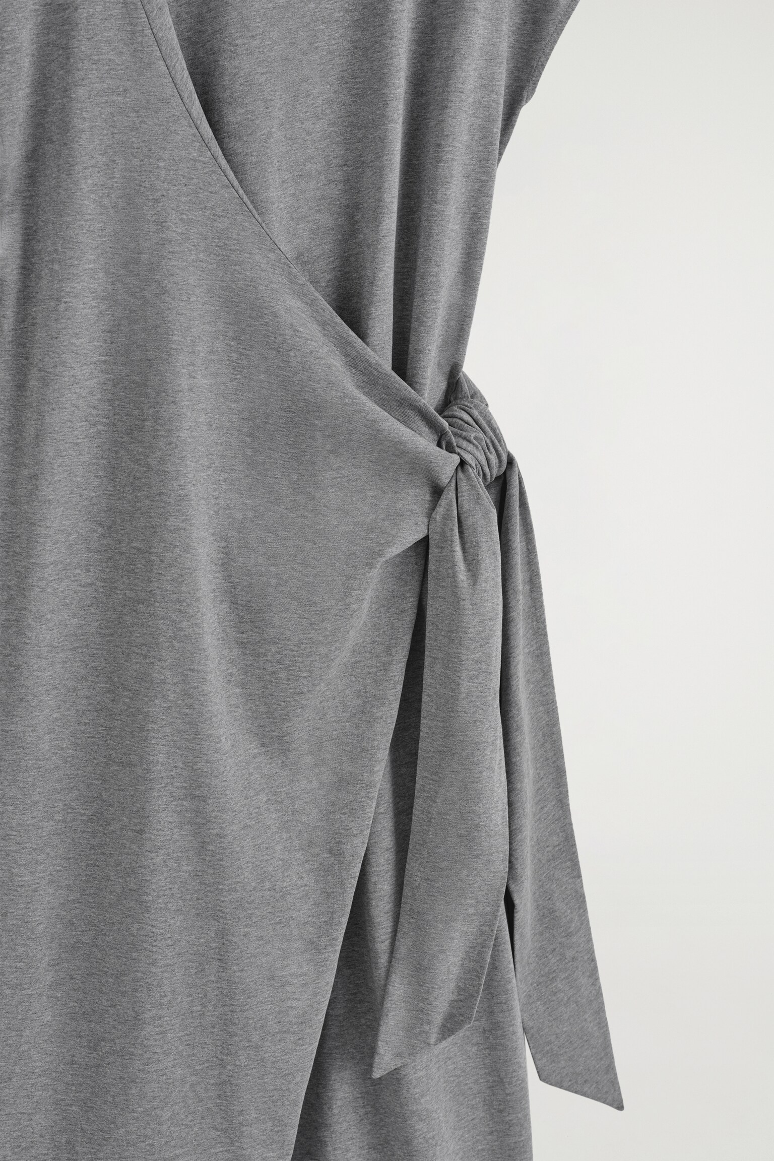 ROCHIE TRICOU CU ÎNFĂȘURARE - GRI/ROŞU - 3