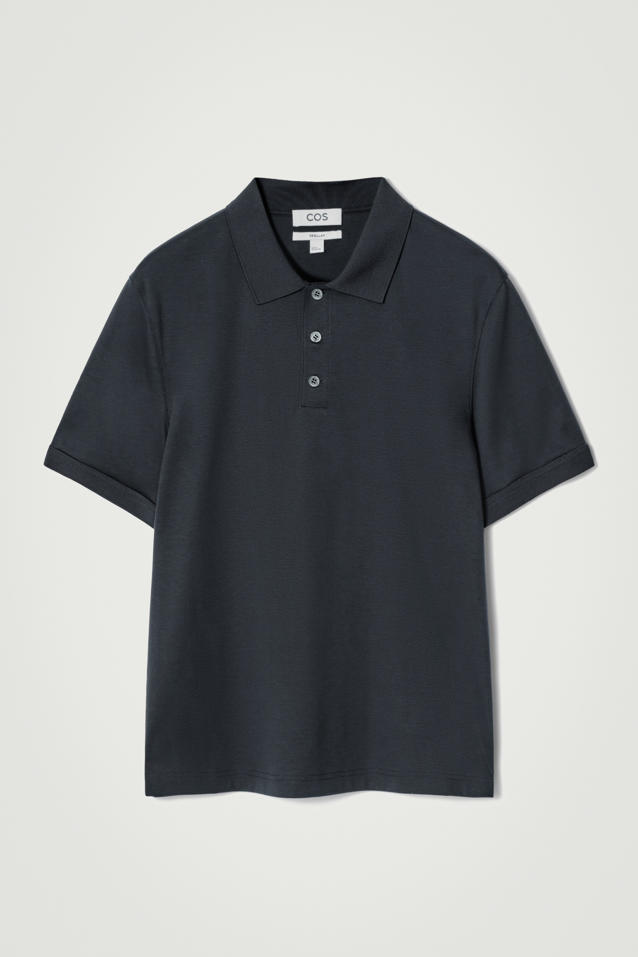 Vezi imaginea mai mare: TRICOU POLO DIN BUMBAC MERCERIZAT, CROIALĂ REGULARĂ - BLEUMARIN - BĂRBAŢI | H&M RO 6