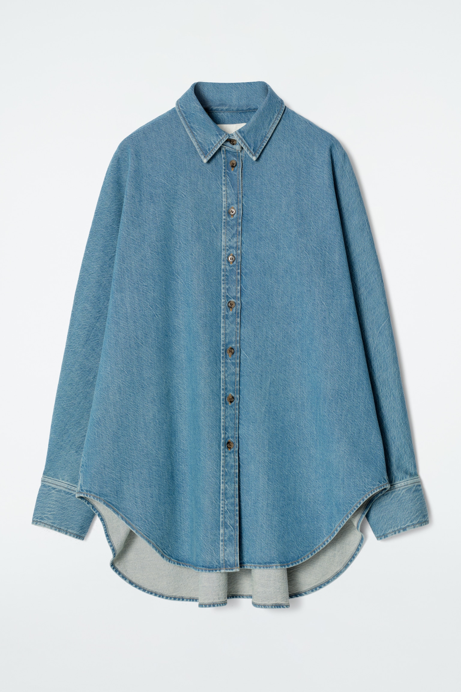 CHEMISE DÉCONTRACTÉE EN DENIM - BLEU - 2