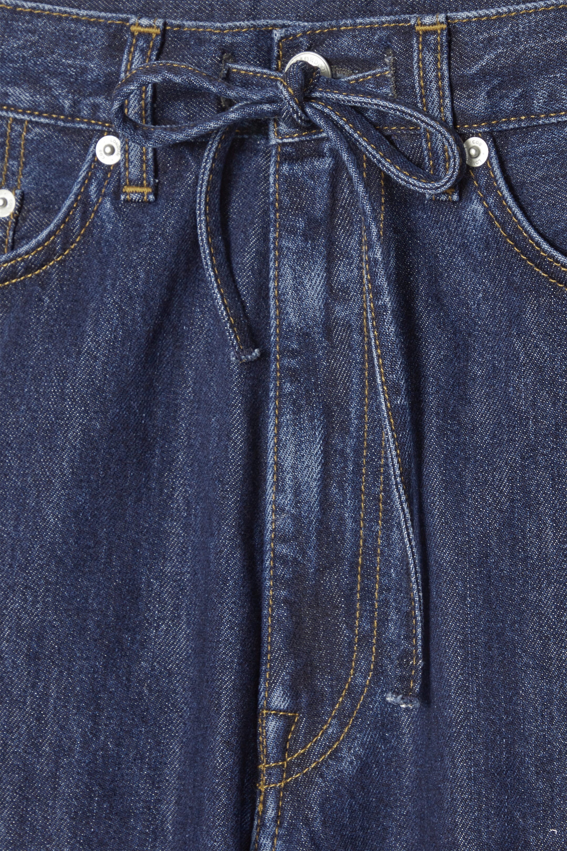 PANTALON EXTRA-LARGE TAILLE AJUSTABLE EN DENIM