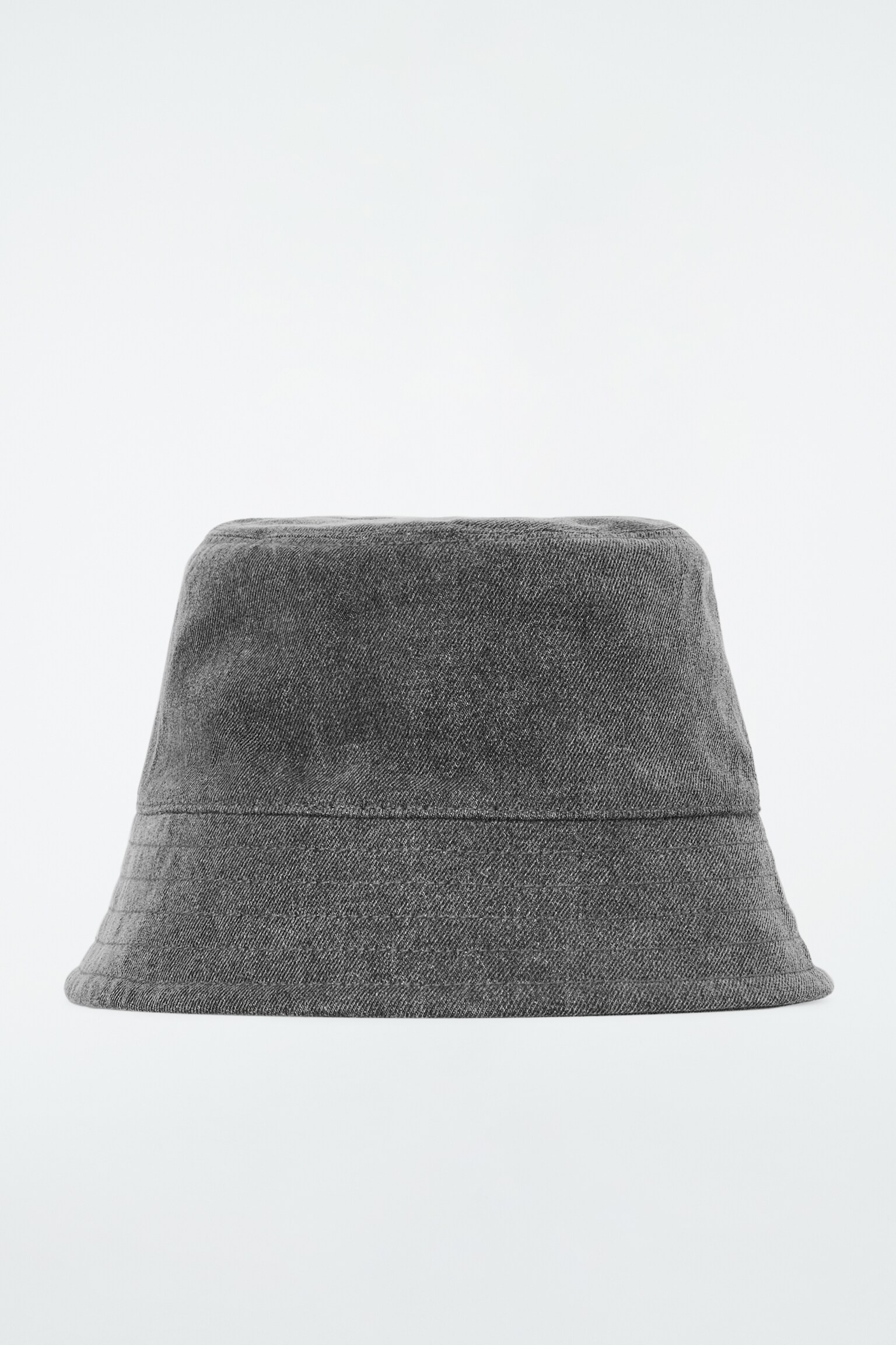 DENIM-GLOCKENHUT - GRAU/HELLBLAU