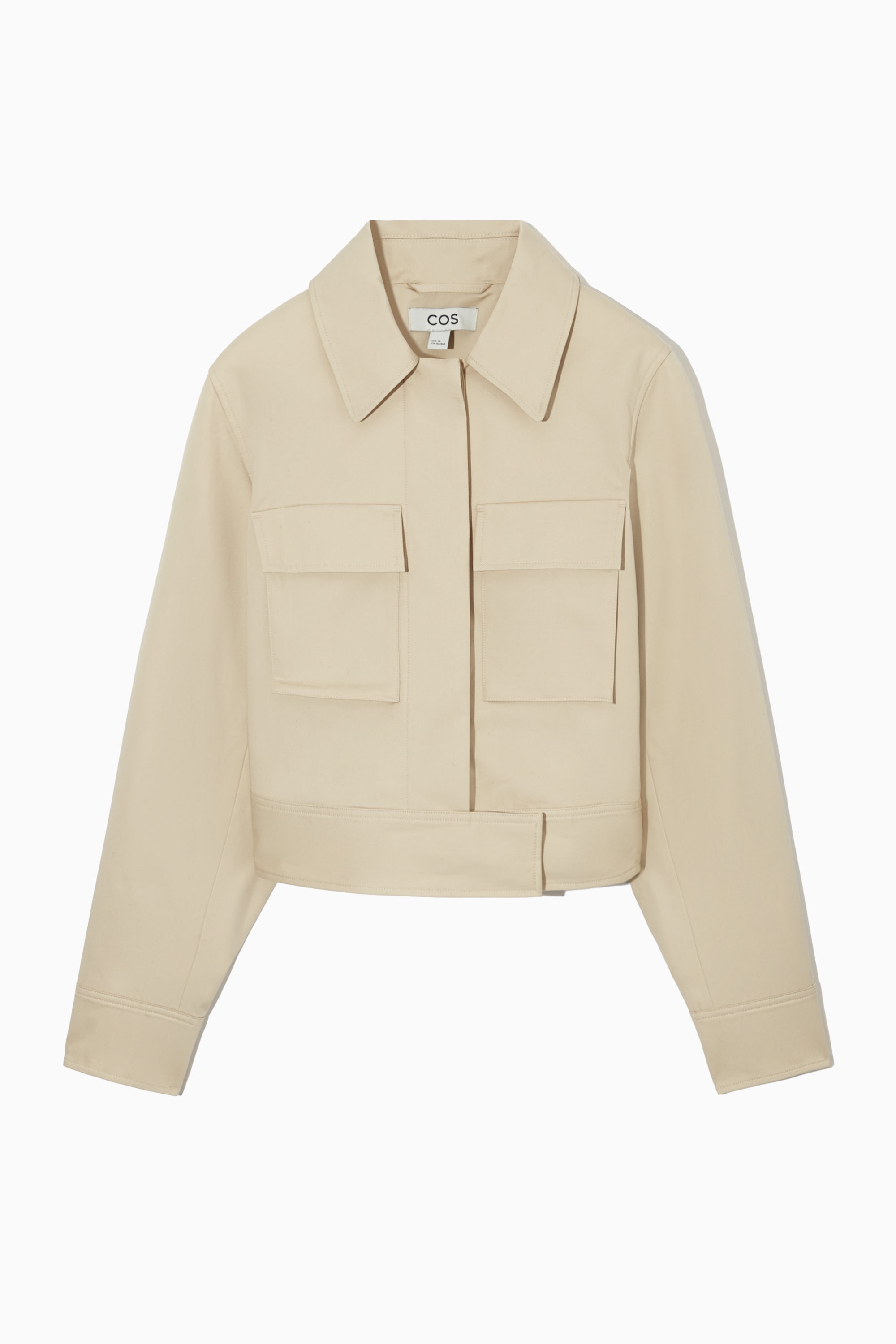 CROPPED UTILITY JACKET - BEIGE | COS