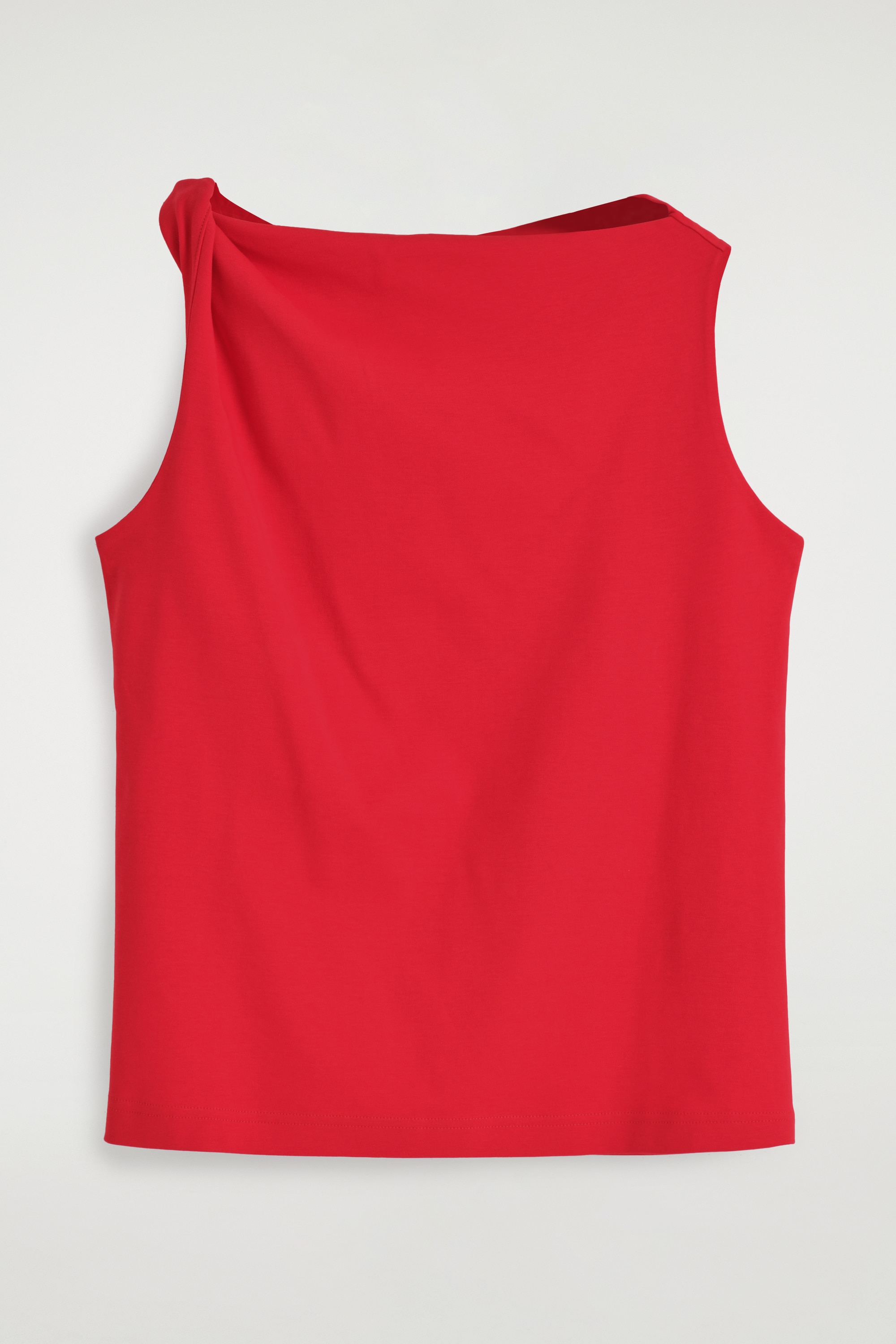 TOP IN COTONE CON DETTAGLIO RITORTO - ROSSO/BIANCO/BLU NAVY