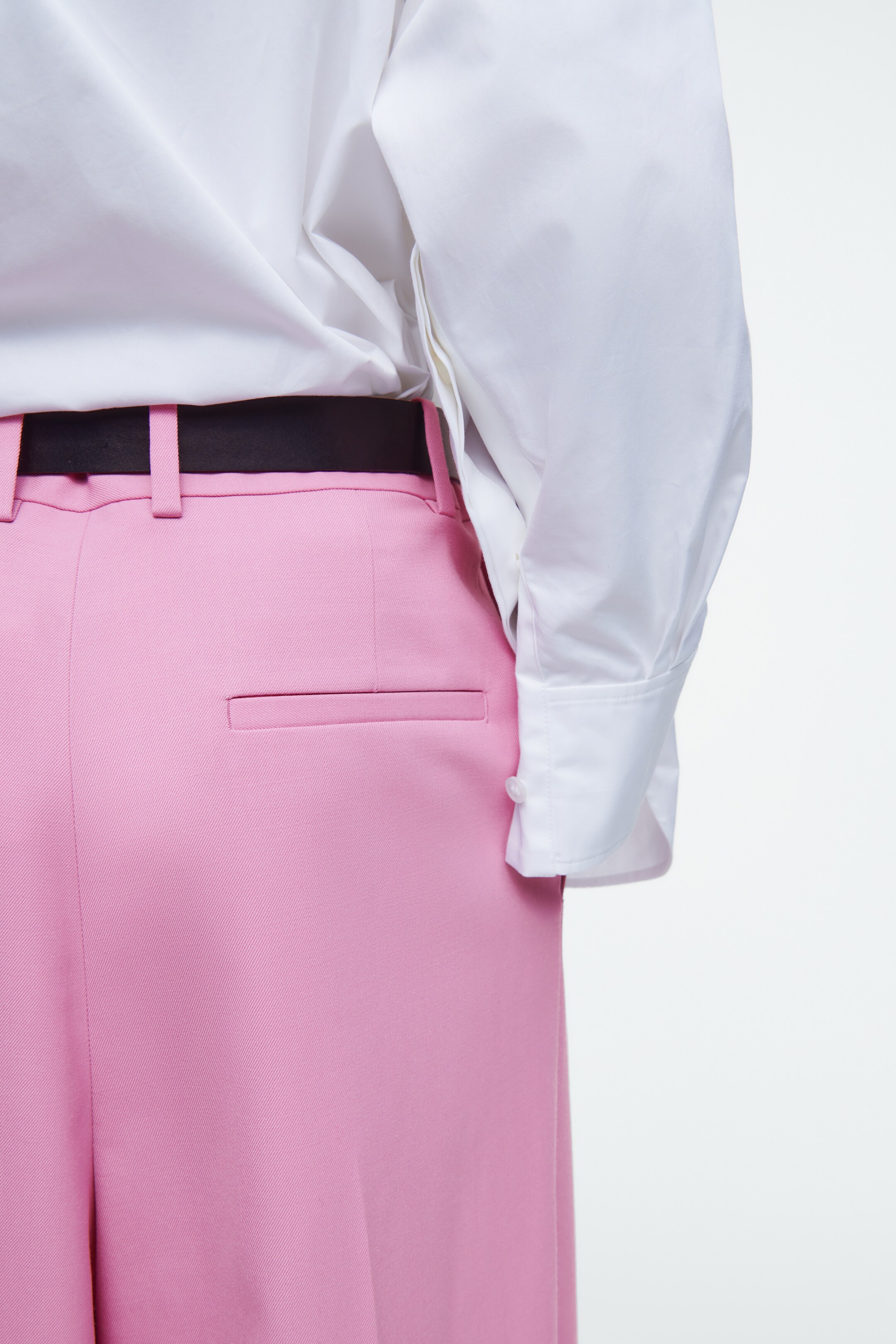 Ingrandisci l'immagine: RELAXED TWILL WIDE-LEG TROUSERS - PINK - DONNA | H&M CH 3