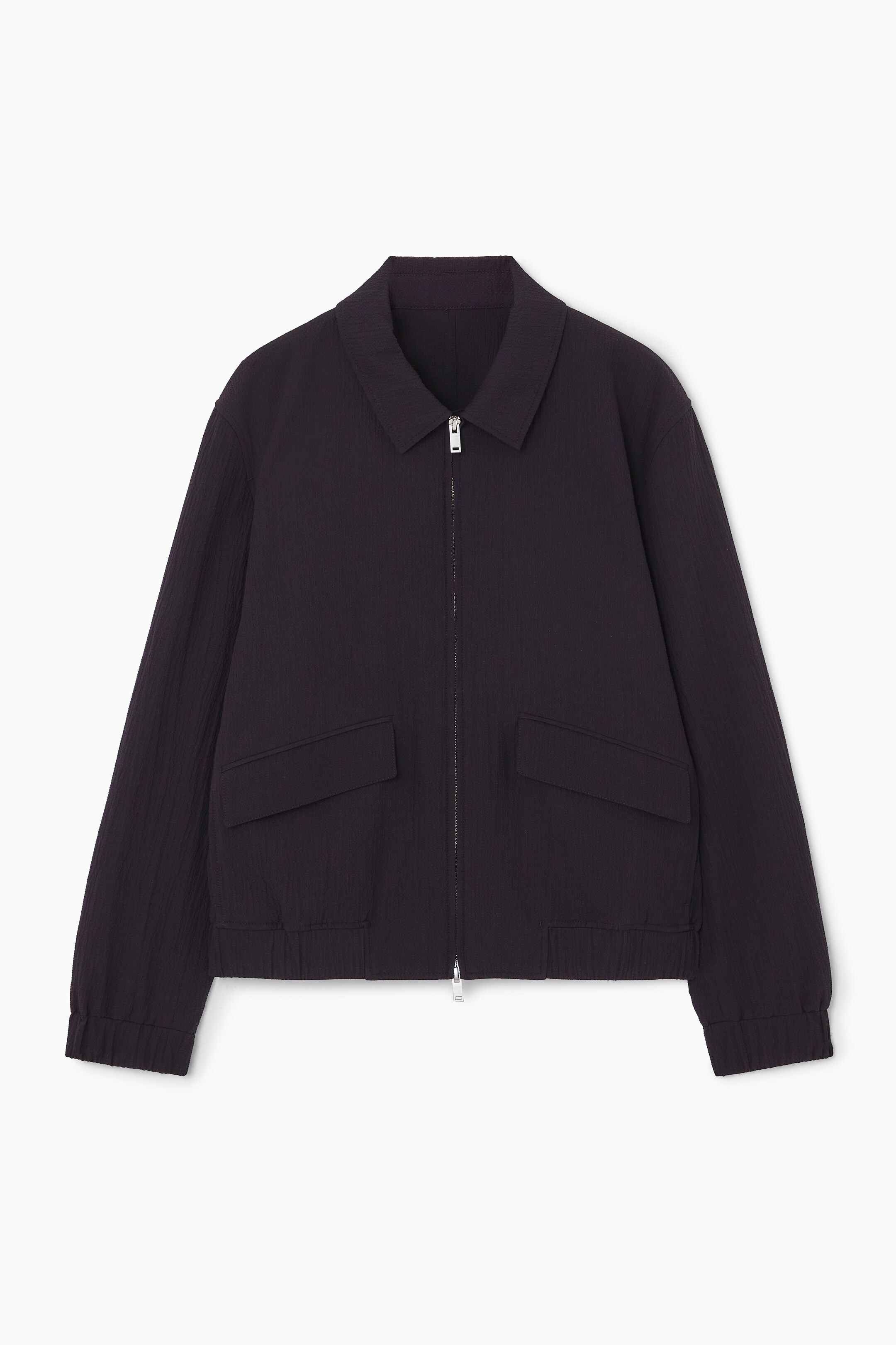 Ingrandisci l'immagine: SEERSUCKER BLOUSON JACKET - DARK NAVY - UOMO | H&M CH 1