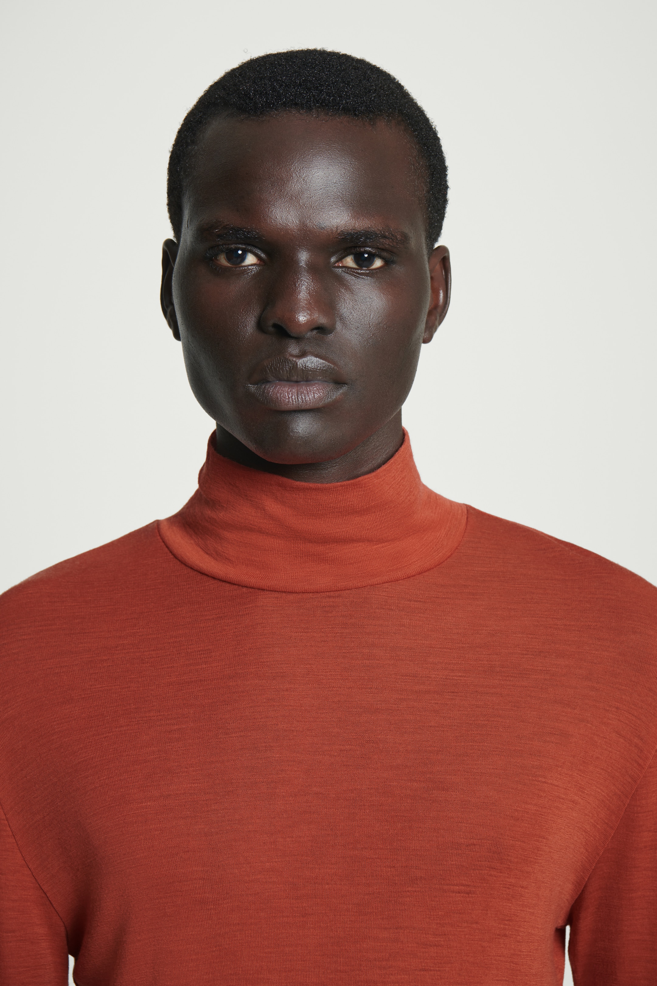 View larger image: SLIM WOOL-JERSEY ROLL-NECK TOP - RED - Men | H&M GB 6