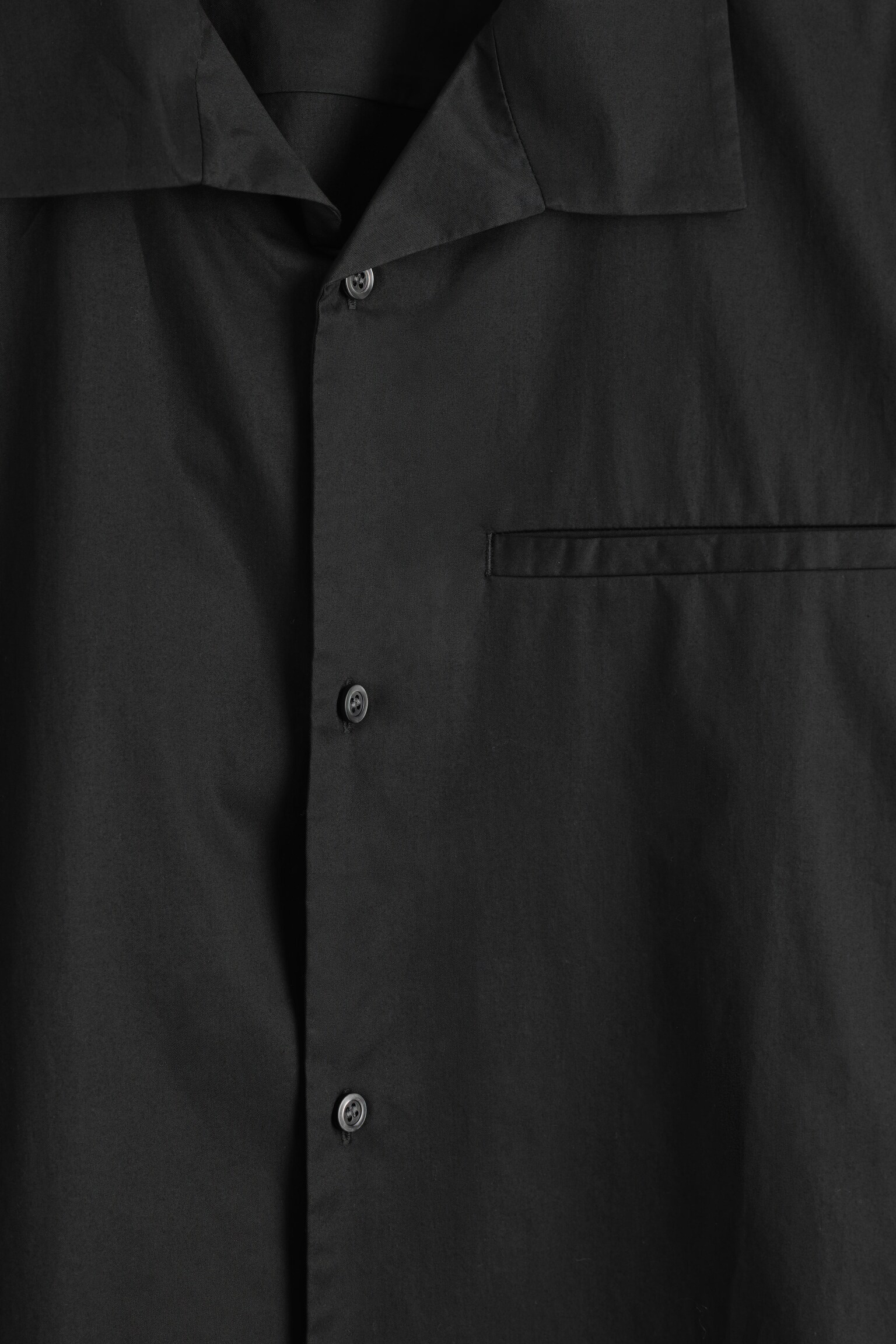 CAMISA DE MANGA CORTA DE ALGODÓN PIMA - NEGRO - 6