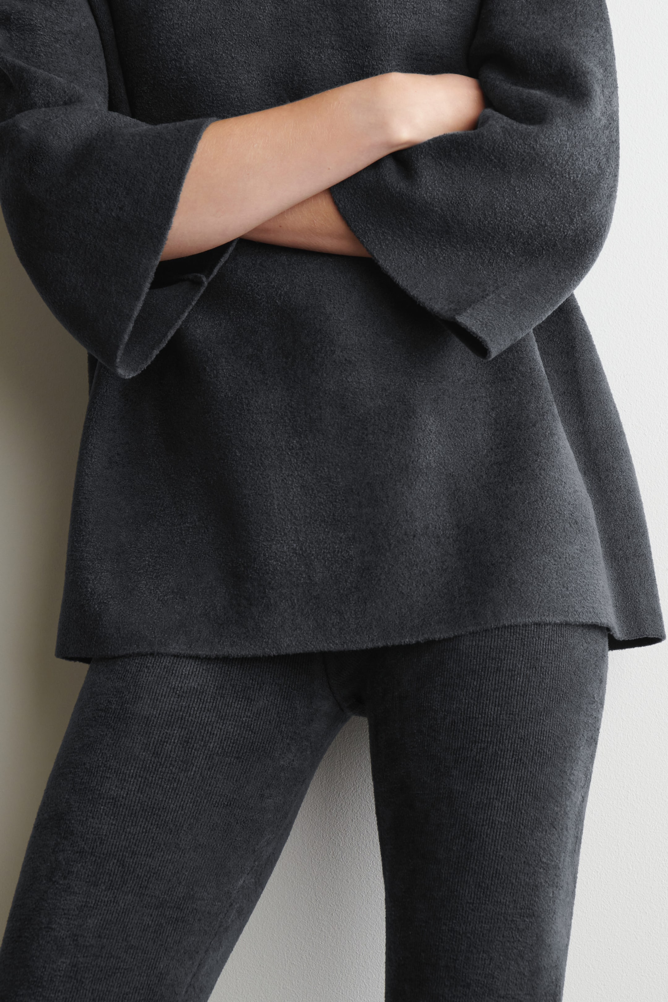 CHENILLE-KNIT LEGGINGS