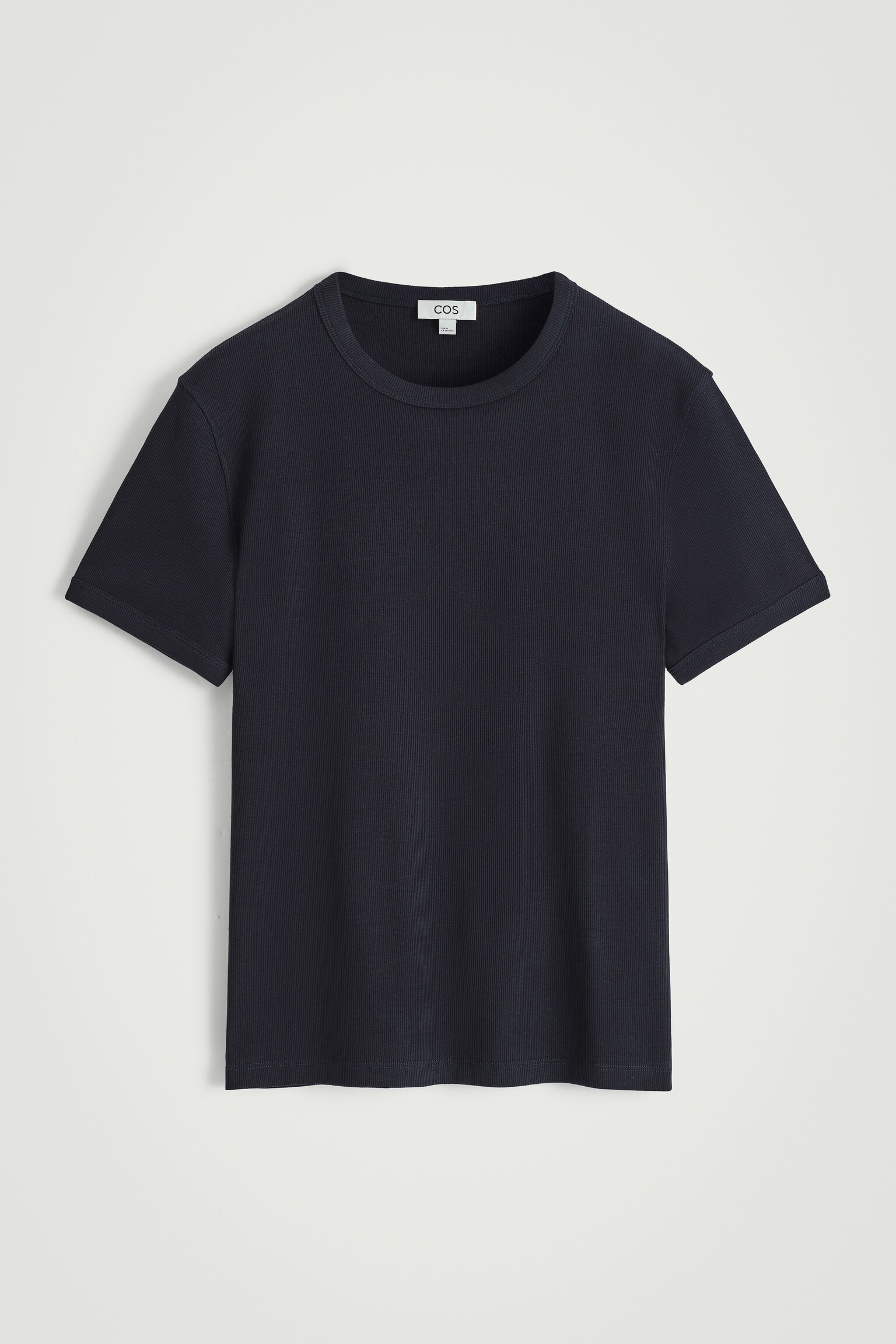 T-SHIRT SLIM EN COTON CÔTELÉ - BLEU MARINE/CHARBON/KAKI FONCÉ/BLANC/NOIR/KAKI/GRIS CLAIR - 2
